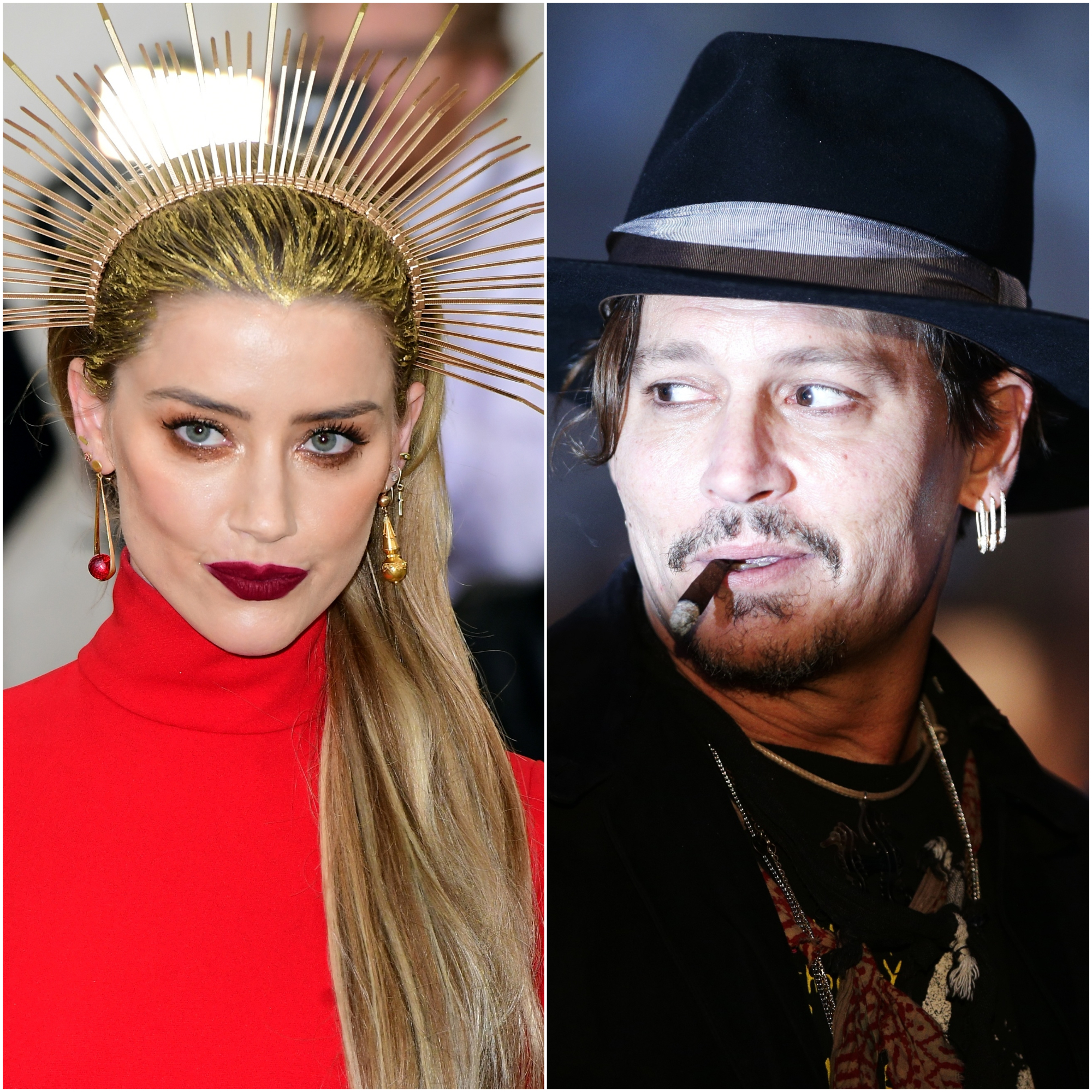 Amber Heard and Johnny Depp (Ian West/Yui Mok/PA)