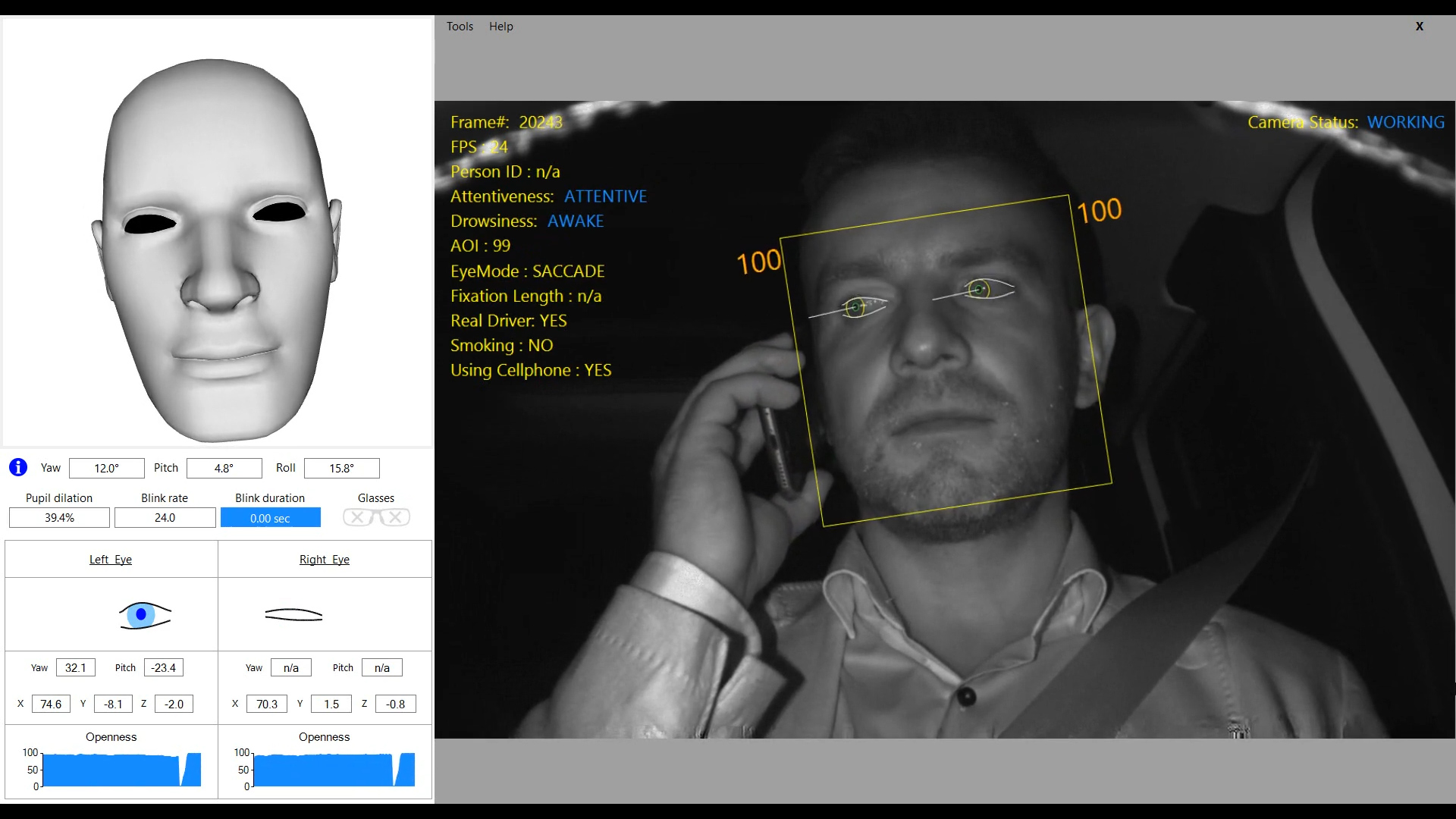 Seat driver-monitoring technology