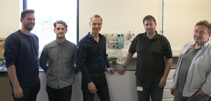 Nick Grey (centre) and his design team (Gtech/PA Wire)