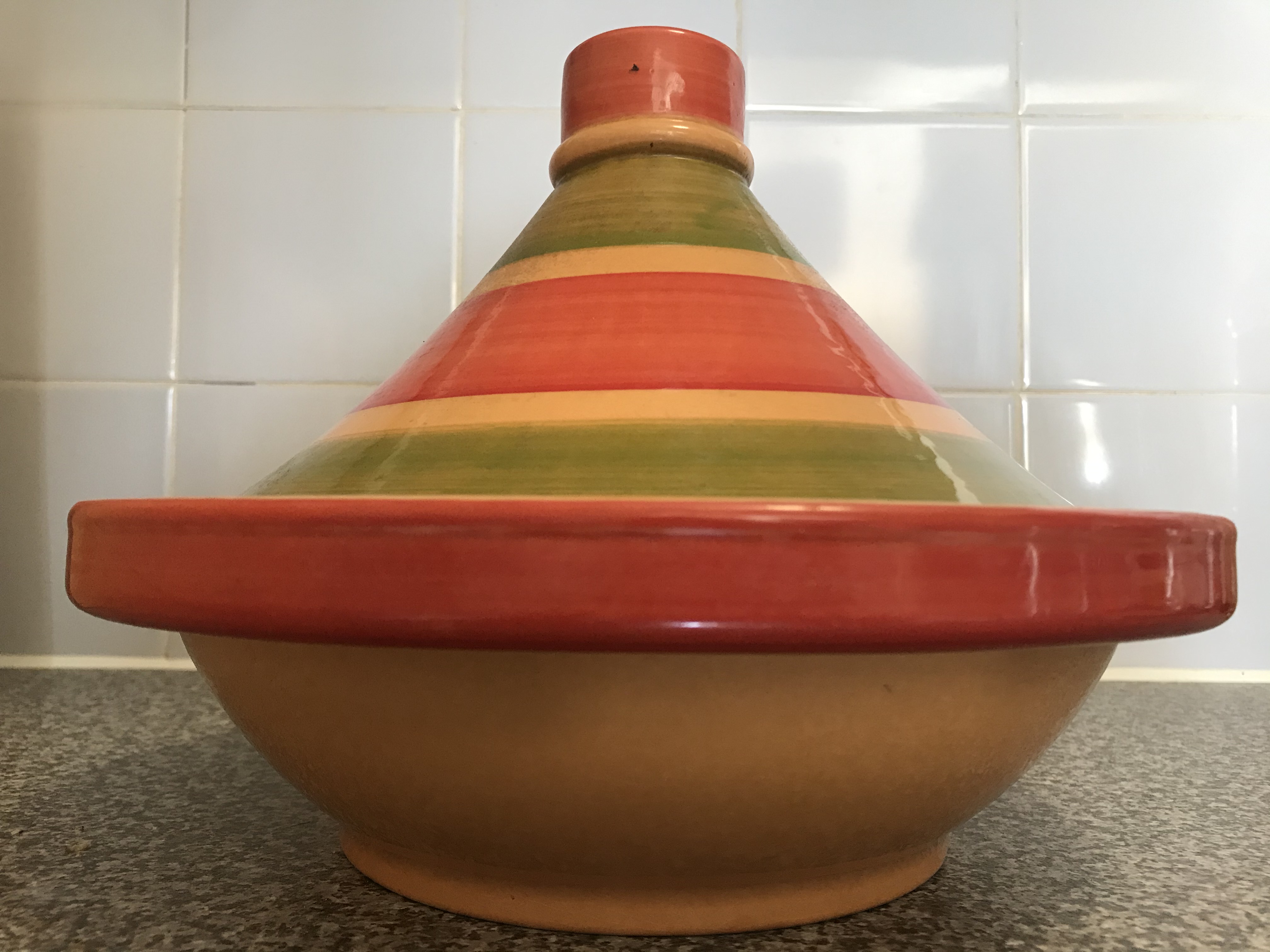 A tagine, the earthenware pot used to create the famous North African dish