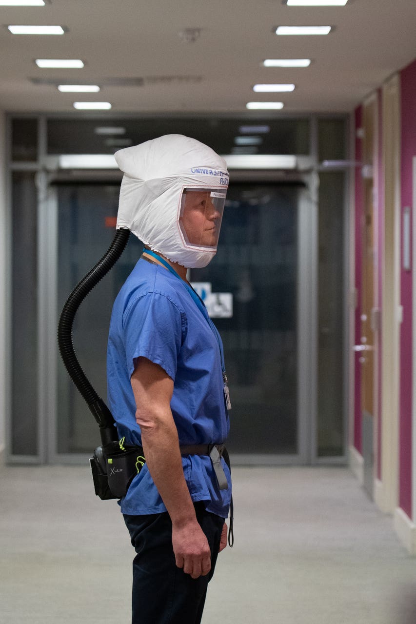 Personal respirator prototype created to protect frontline NHS staff