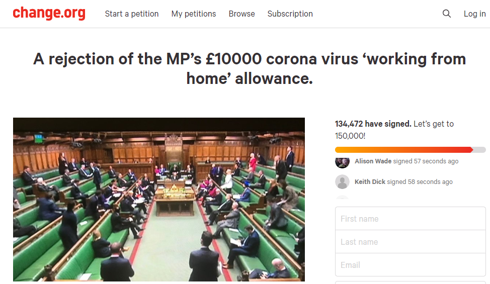 The petition has been signed by more than 130,000 people
