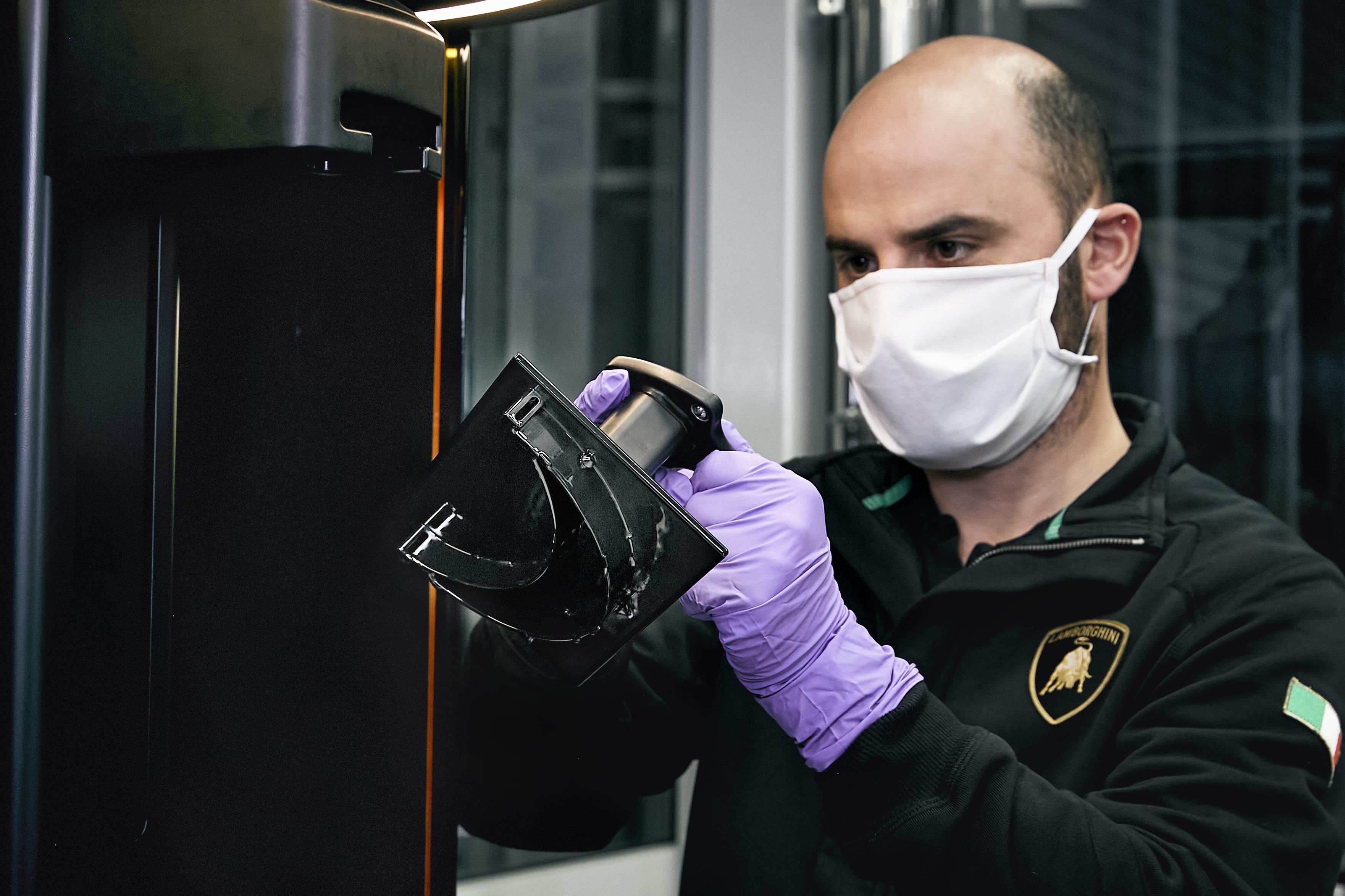 Lamborghini workers