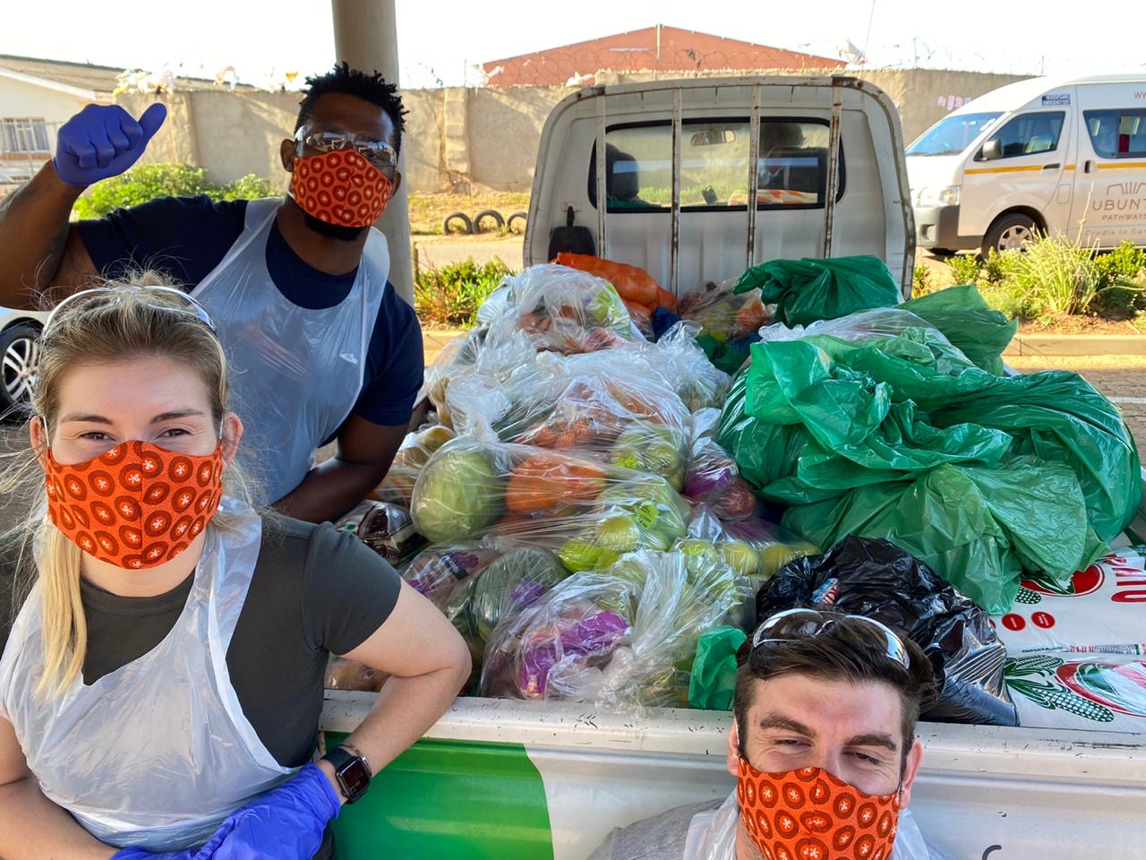 Siya Kolisi has been helping to distribute food parcels