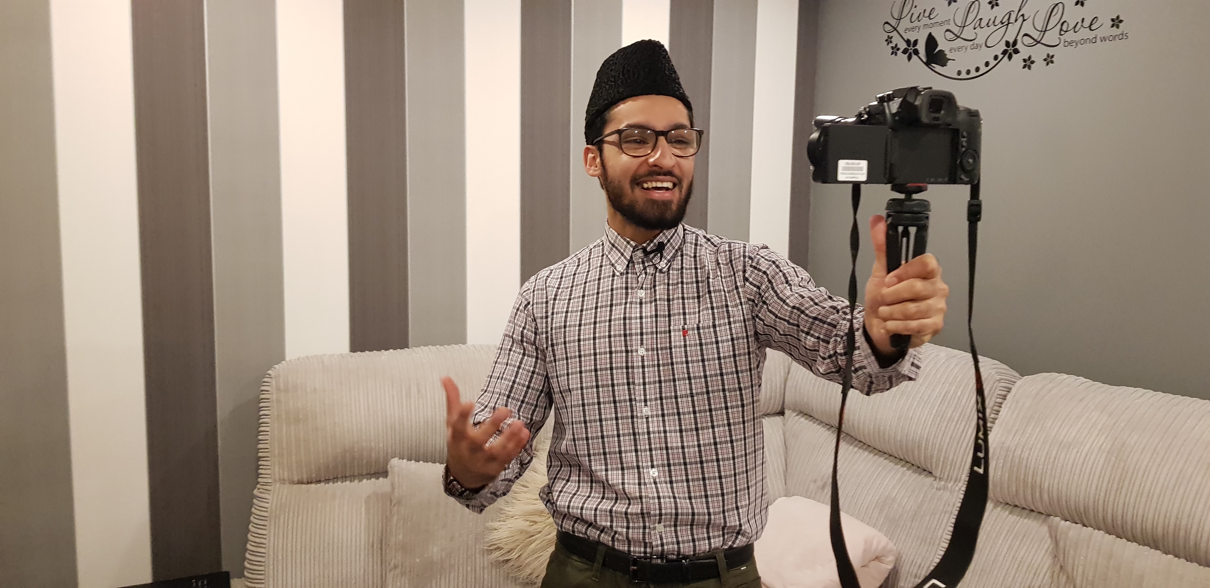 British imam and AMYA national executive Qamar Ahmed Zafar presents a vlog