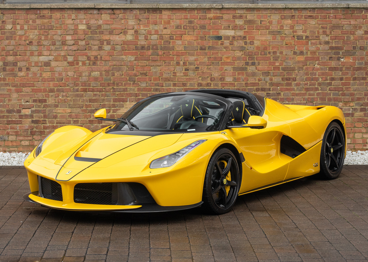 Yellow Ferrari Laferrari Aperta