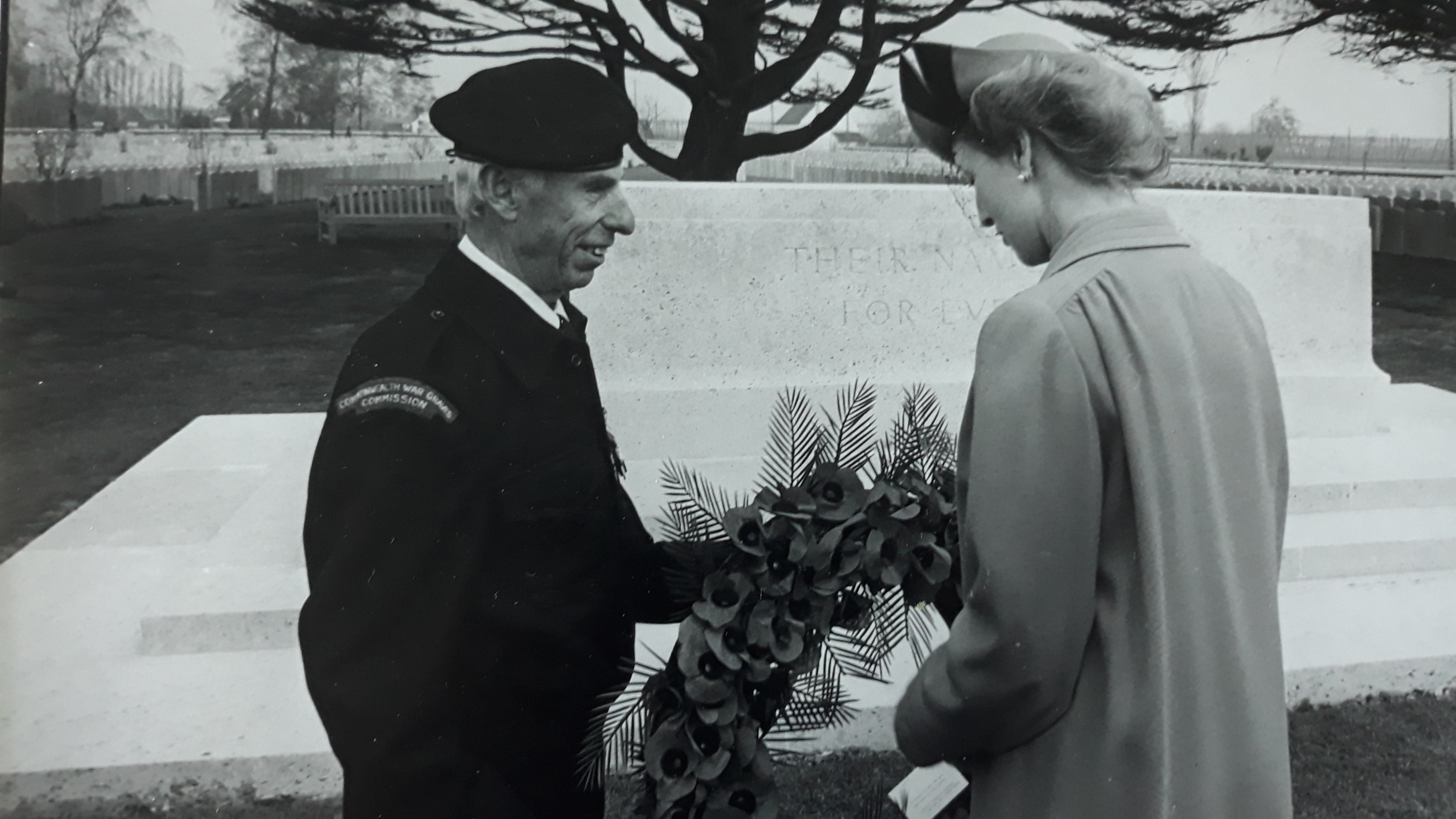 George Sutherland meeting Princess Alexandra