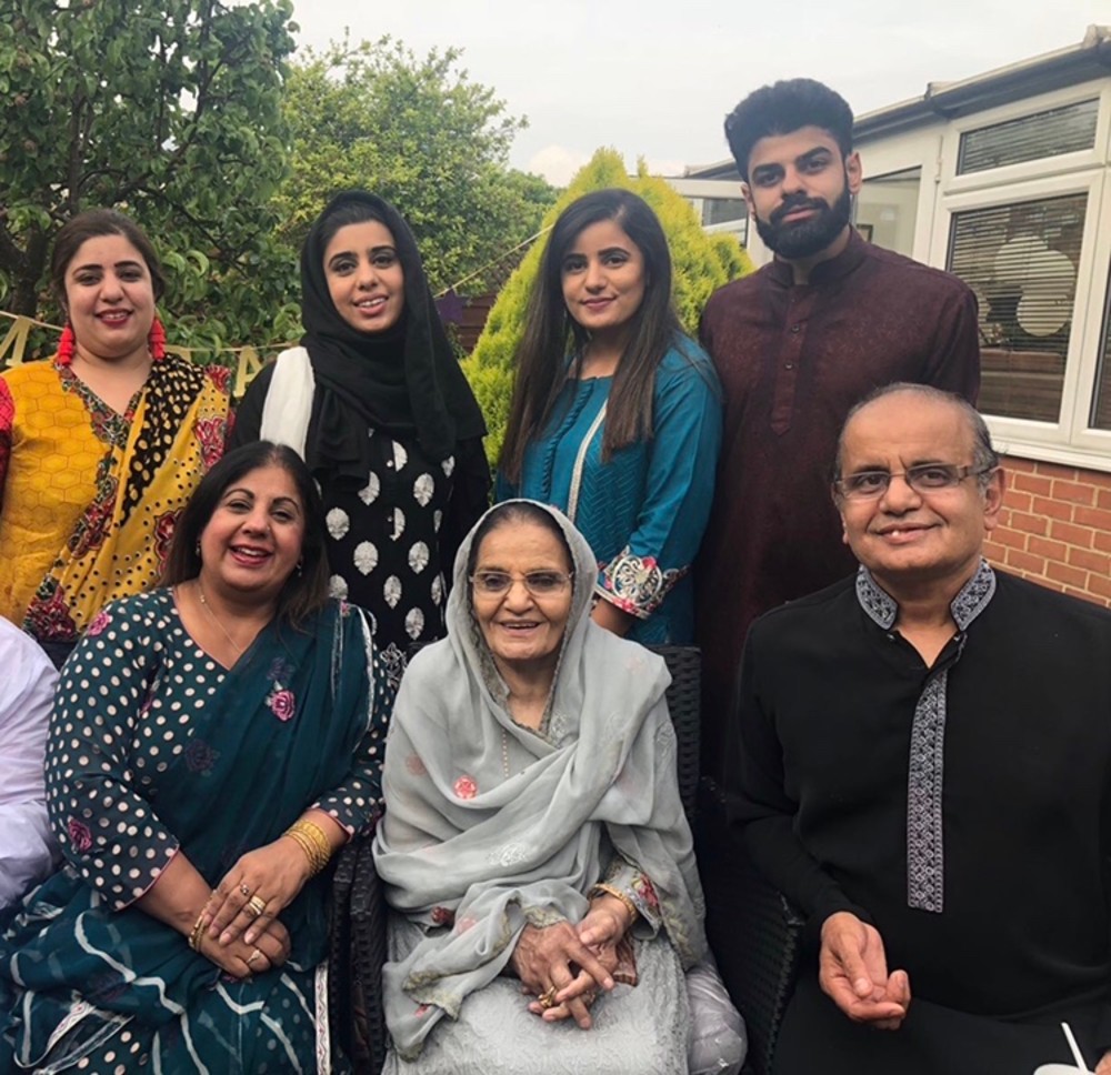 Ms Mukhtar with her family before lockdown