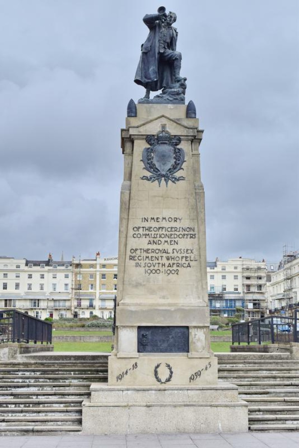 The memorial in Brighton to commemorate the Royal Sussex Regiment 