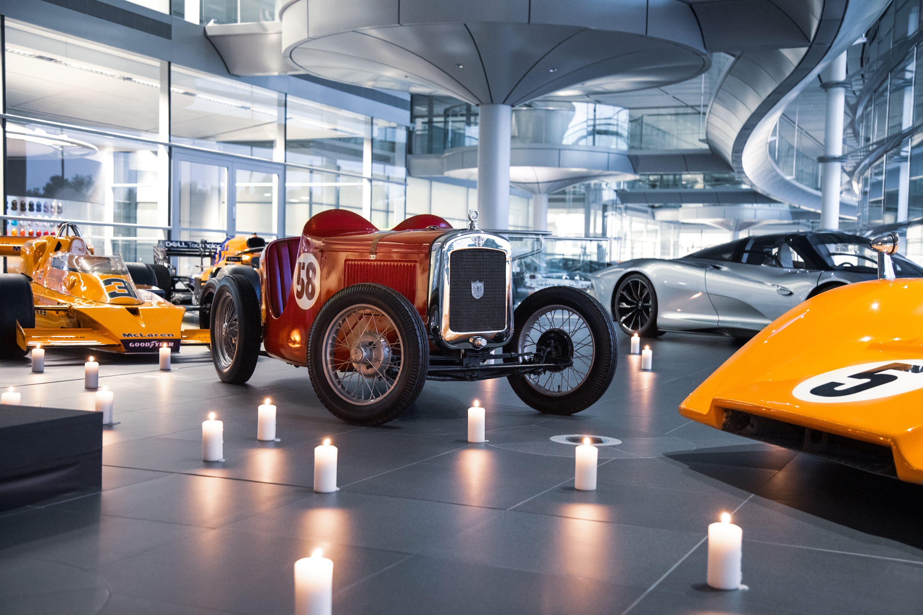 McLaren unveils statue of founder Bruce McLaren at its Woking headquarters