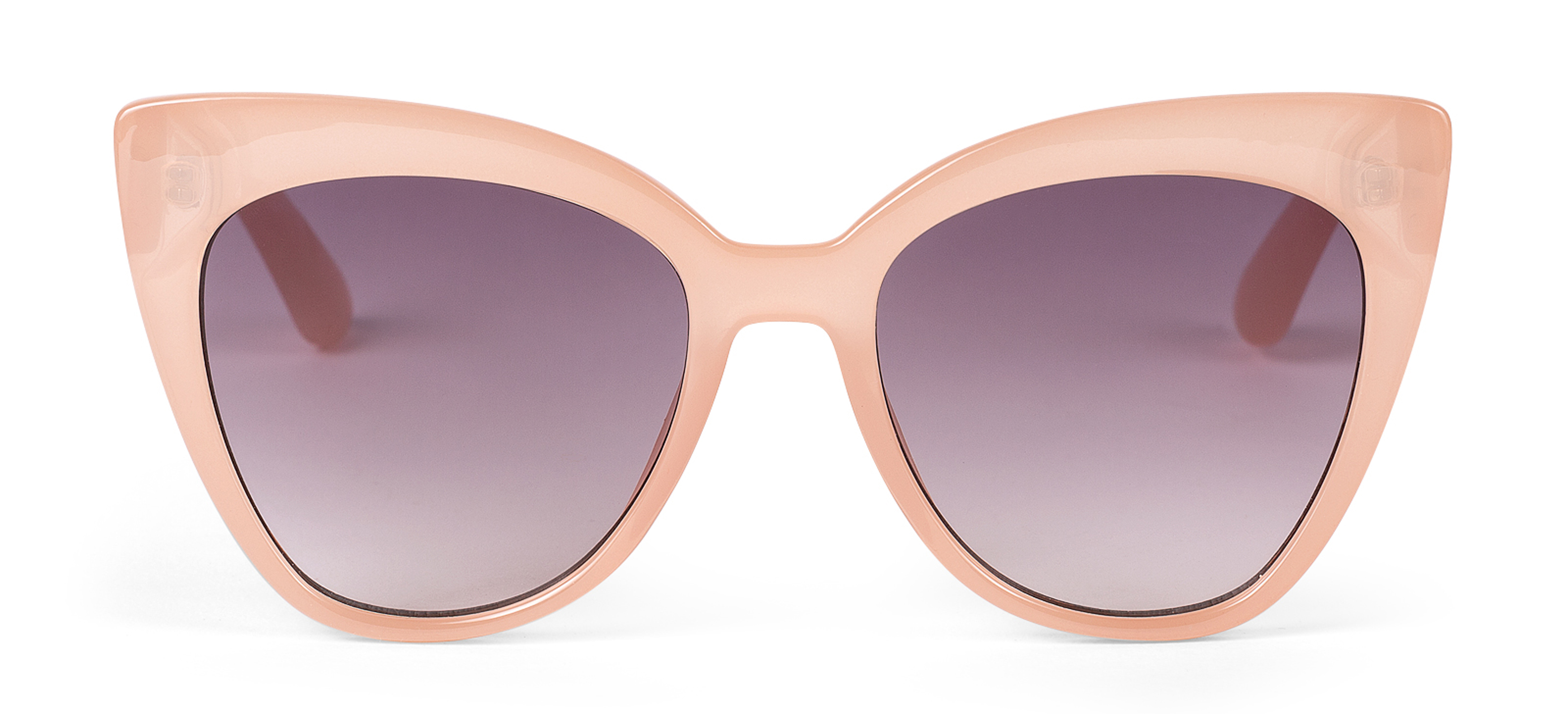 Oliver Bonas Oversized Cat Eye Peach Sunglasses