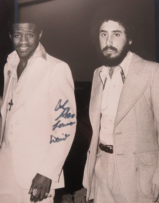 Signed photograph of David Gest, right, and Al Green