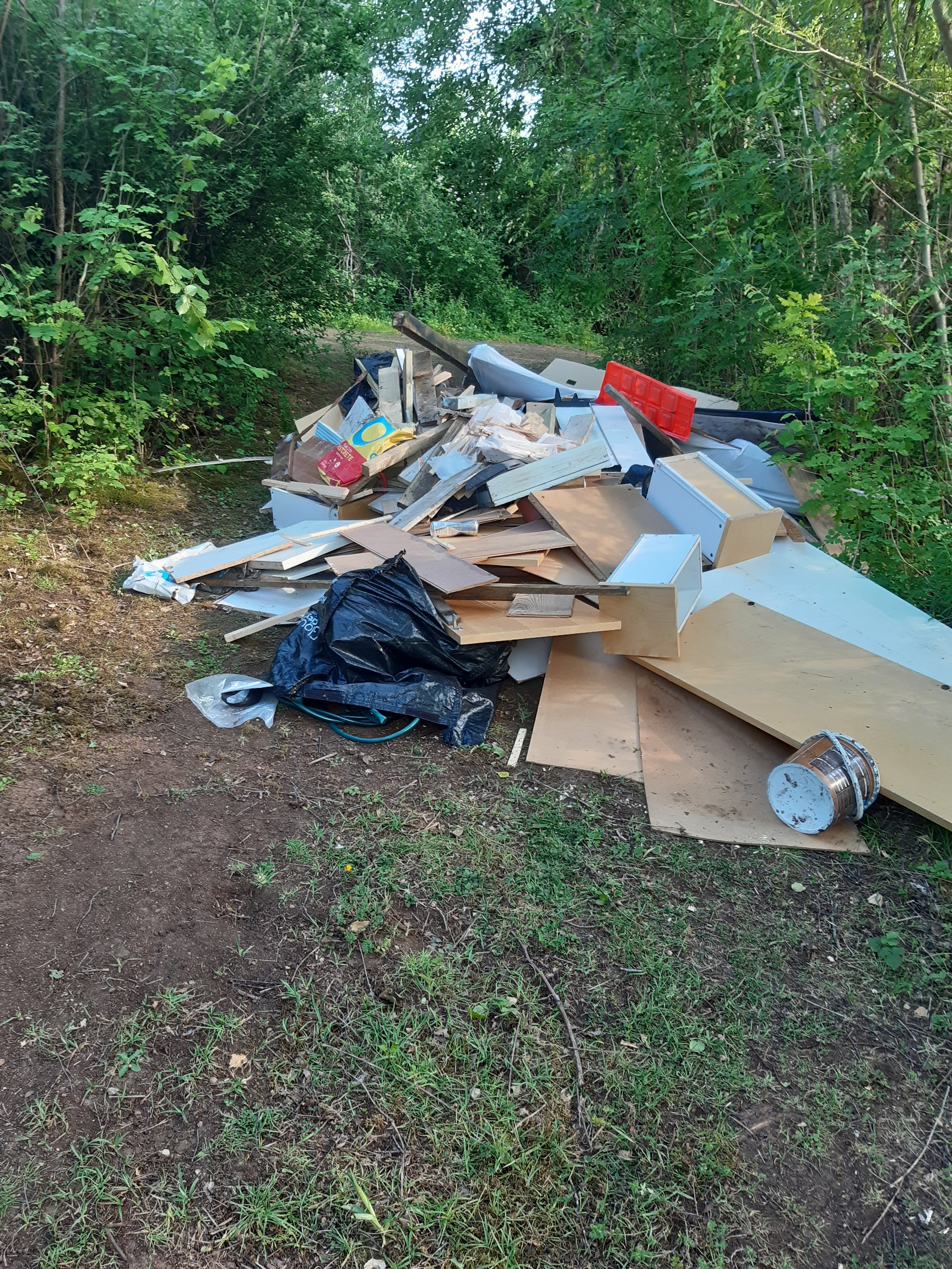 Barber Wood, Gloucestershire, has fallen victim to fly-tipping (Woodland Trust/PA)