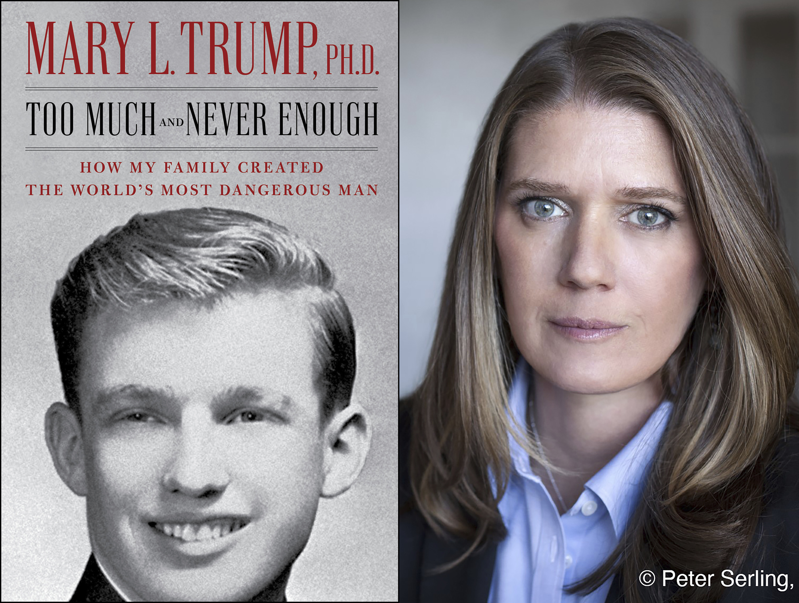 Mary Trump and the cover of her book