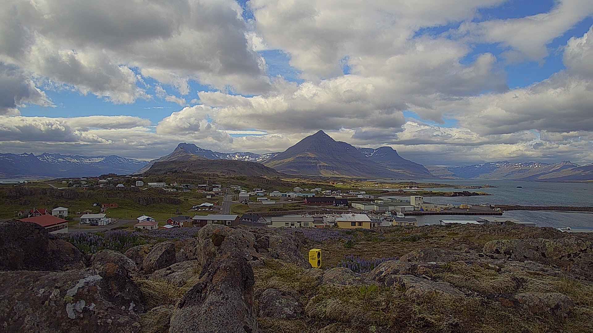 A speaker at Djupivogur in Iceland