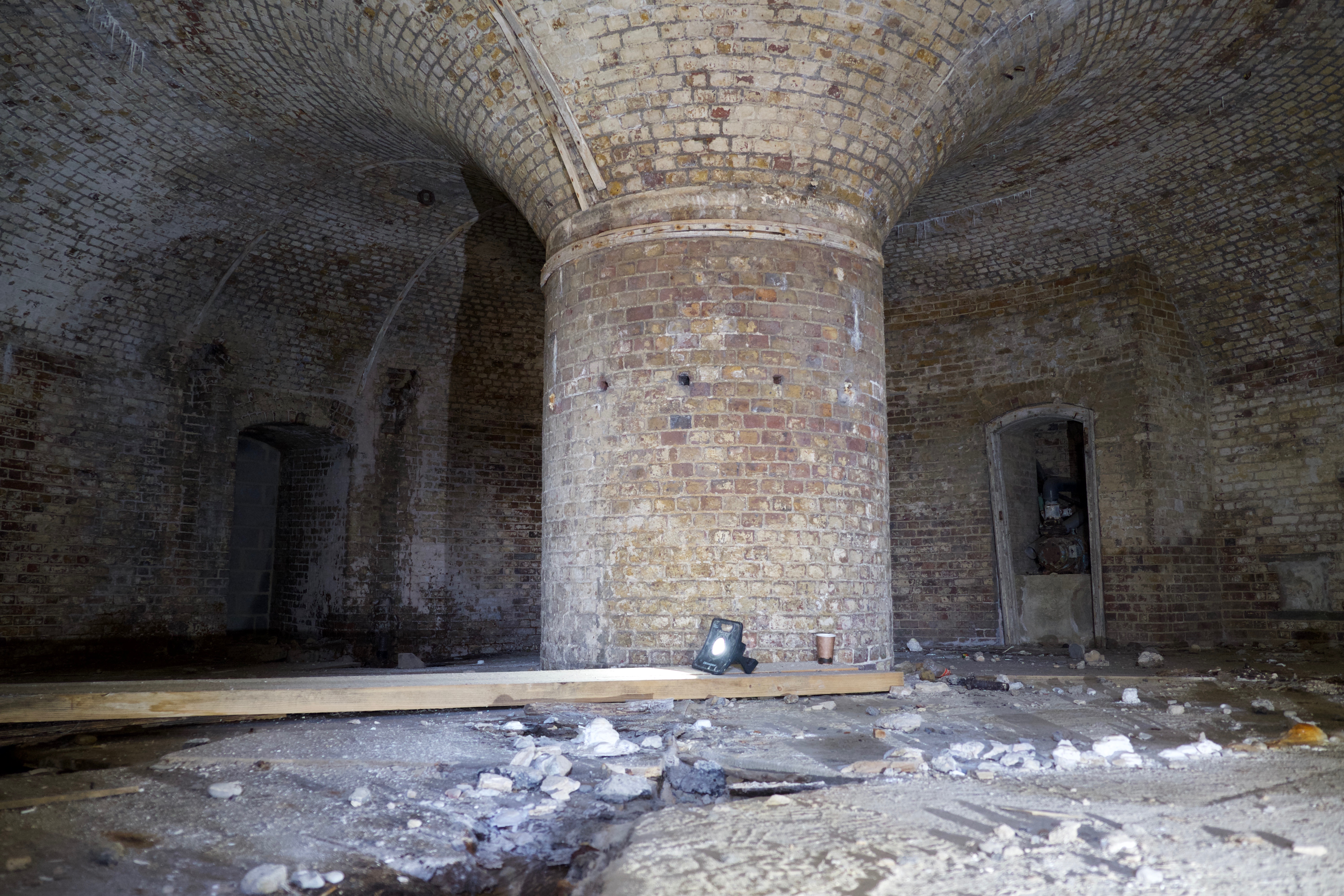 The small coastal artillery fort has a leaking roof and an unstable and damp interior. (Historic England/ PA)
