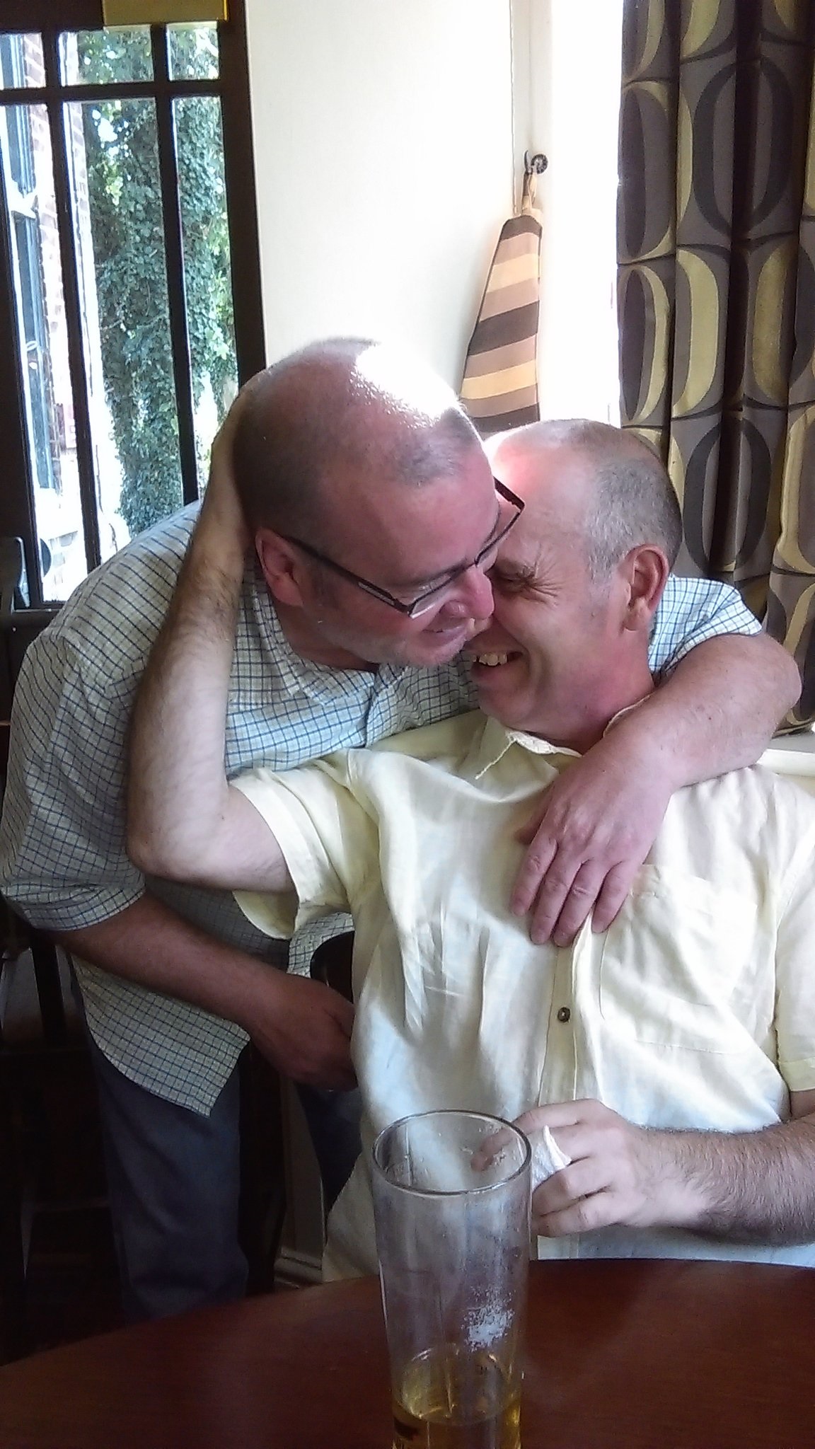 James O'Rourke (left) with his brother Tony, who has a moderate to severe learning disability