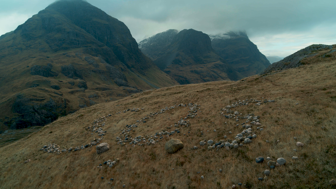 SOS on Glencoe in Scotland