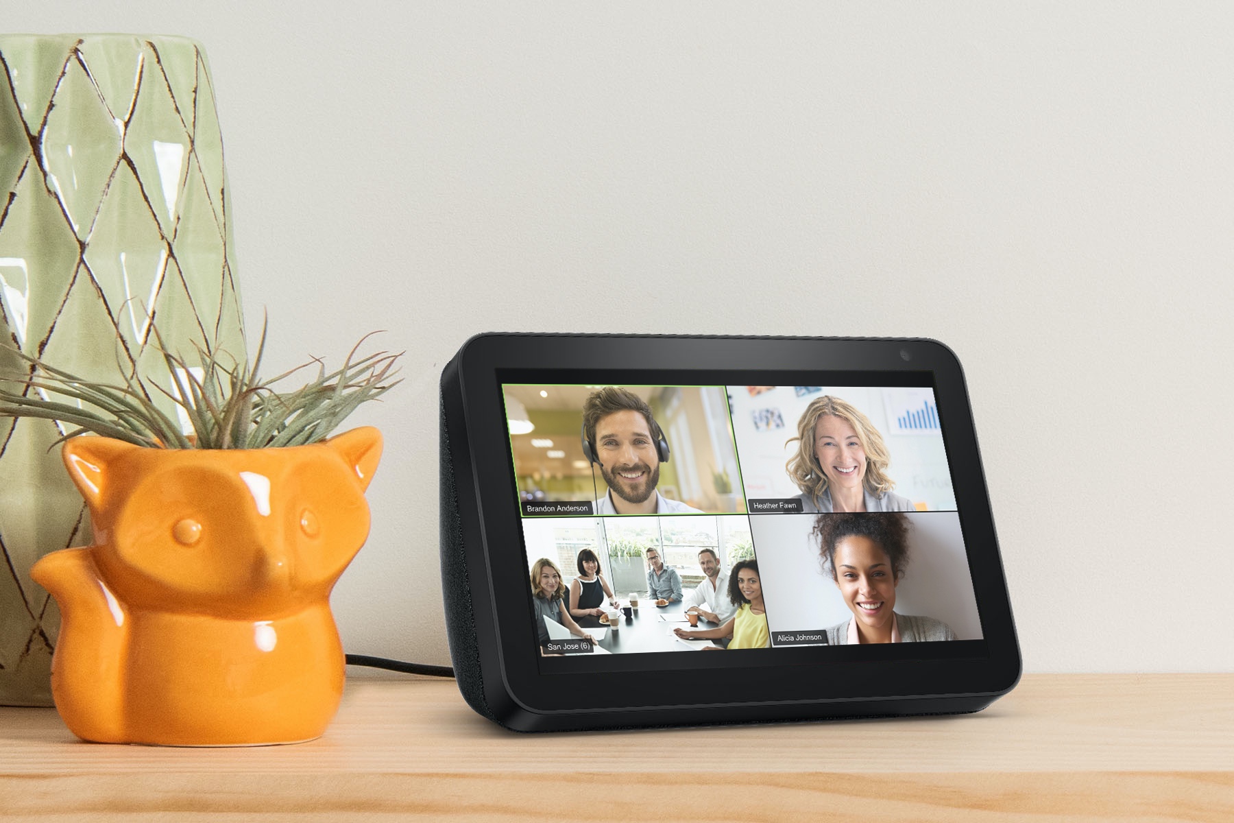 Zoom on an Amazon Echo Show