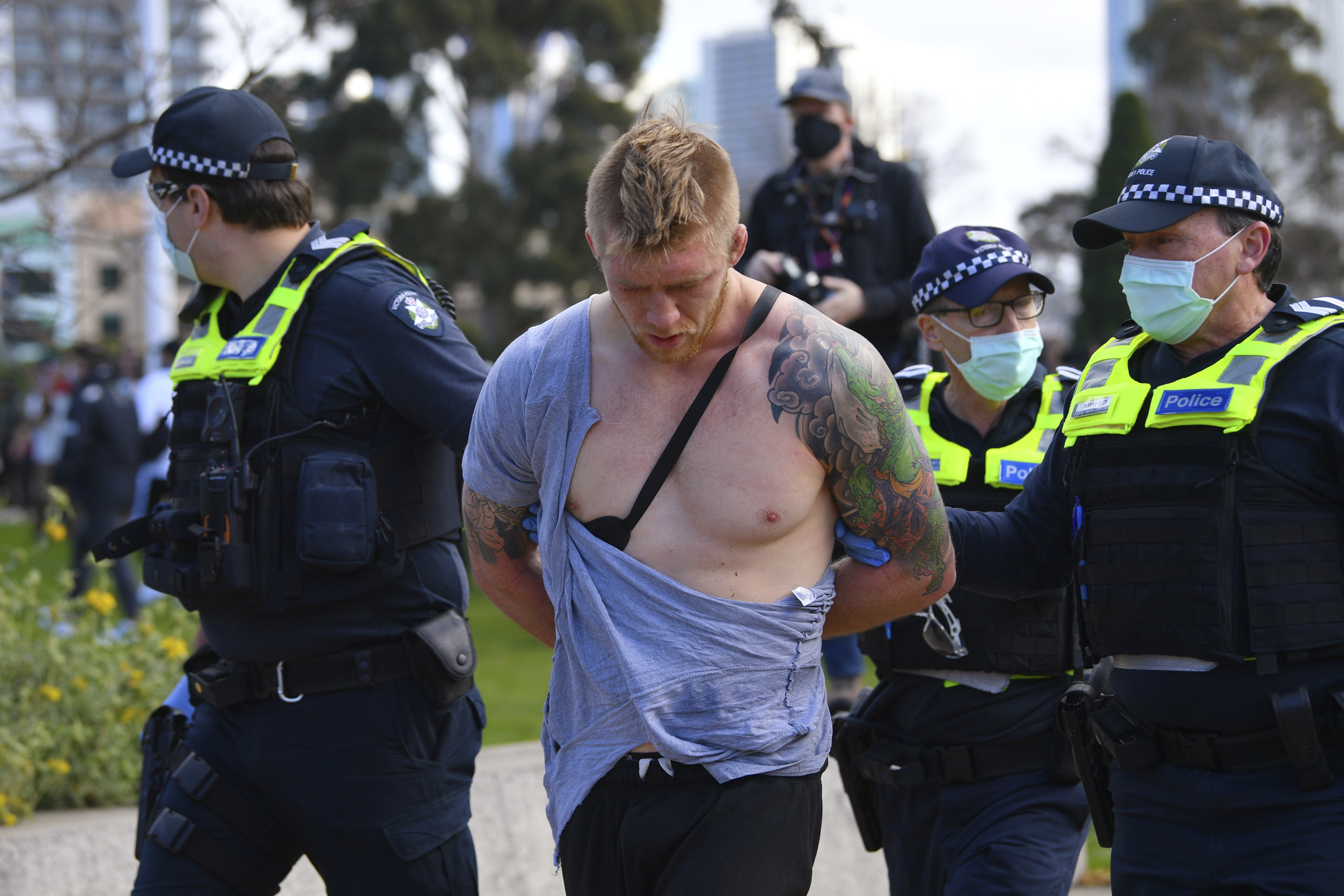 australian lockdown protest