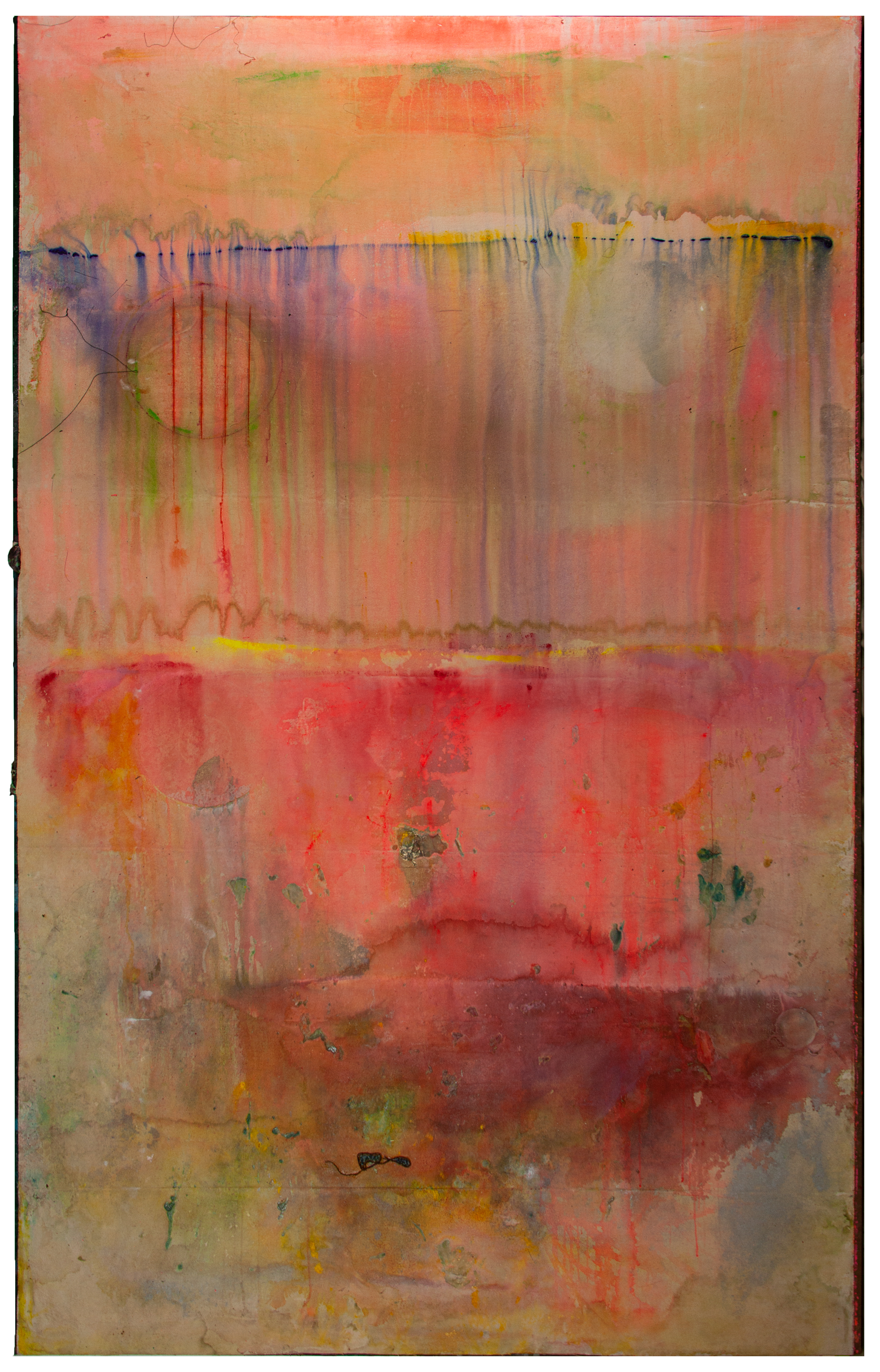 Frank Bowling, Watermelon Bight, 2020, acrylic on canvas