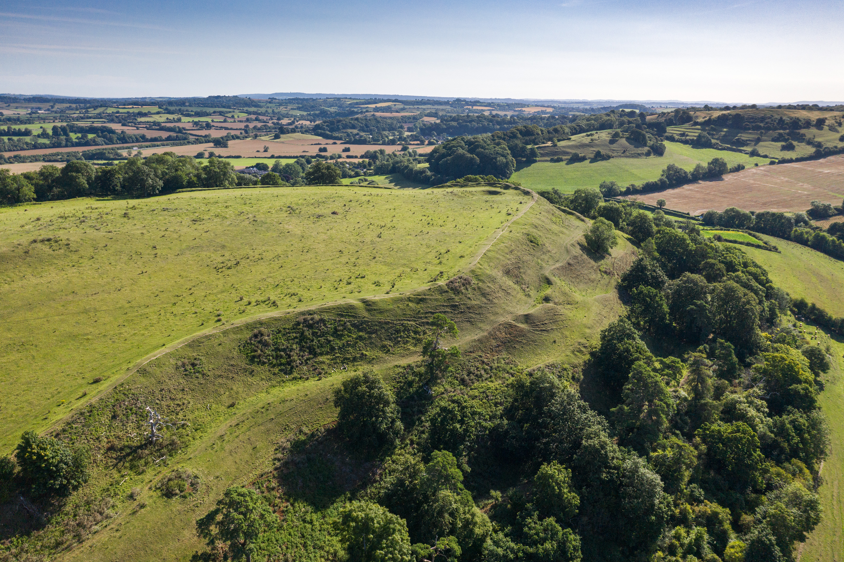 Cadbury Castle, South Cadbury, Somerset, has been restored (Historic England Archive/PA)