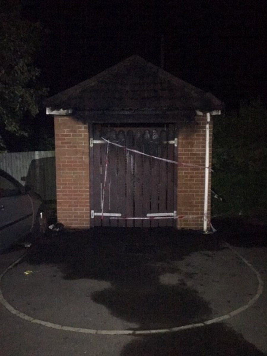 A bin store was also damaged in Chippenham (Wiltshire Police/PA).