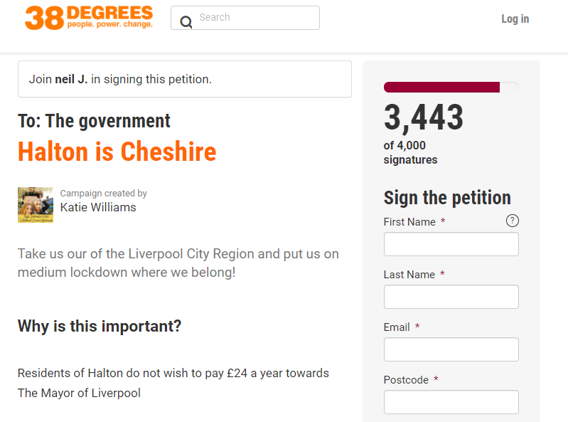 The petition has been signed thousands of times