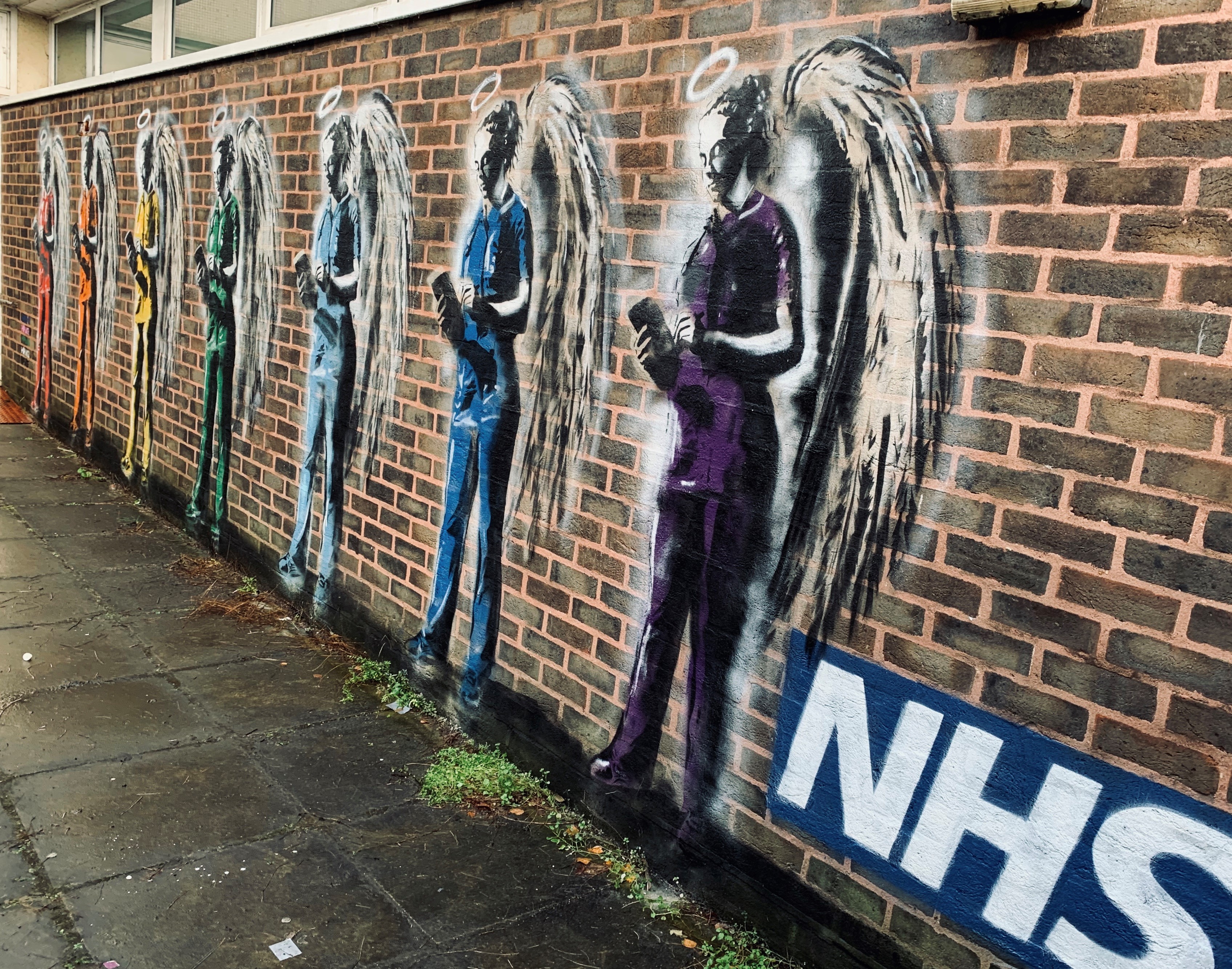 A mural by Worthing-based graffiti artist Horace at St Richard's Hospital in Chichester