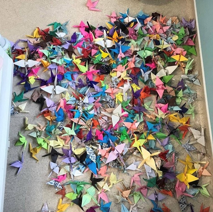 Sophie Aldred's 1,000 paper cranes