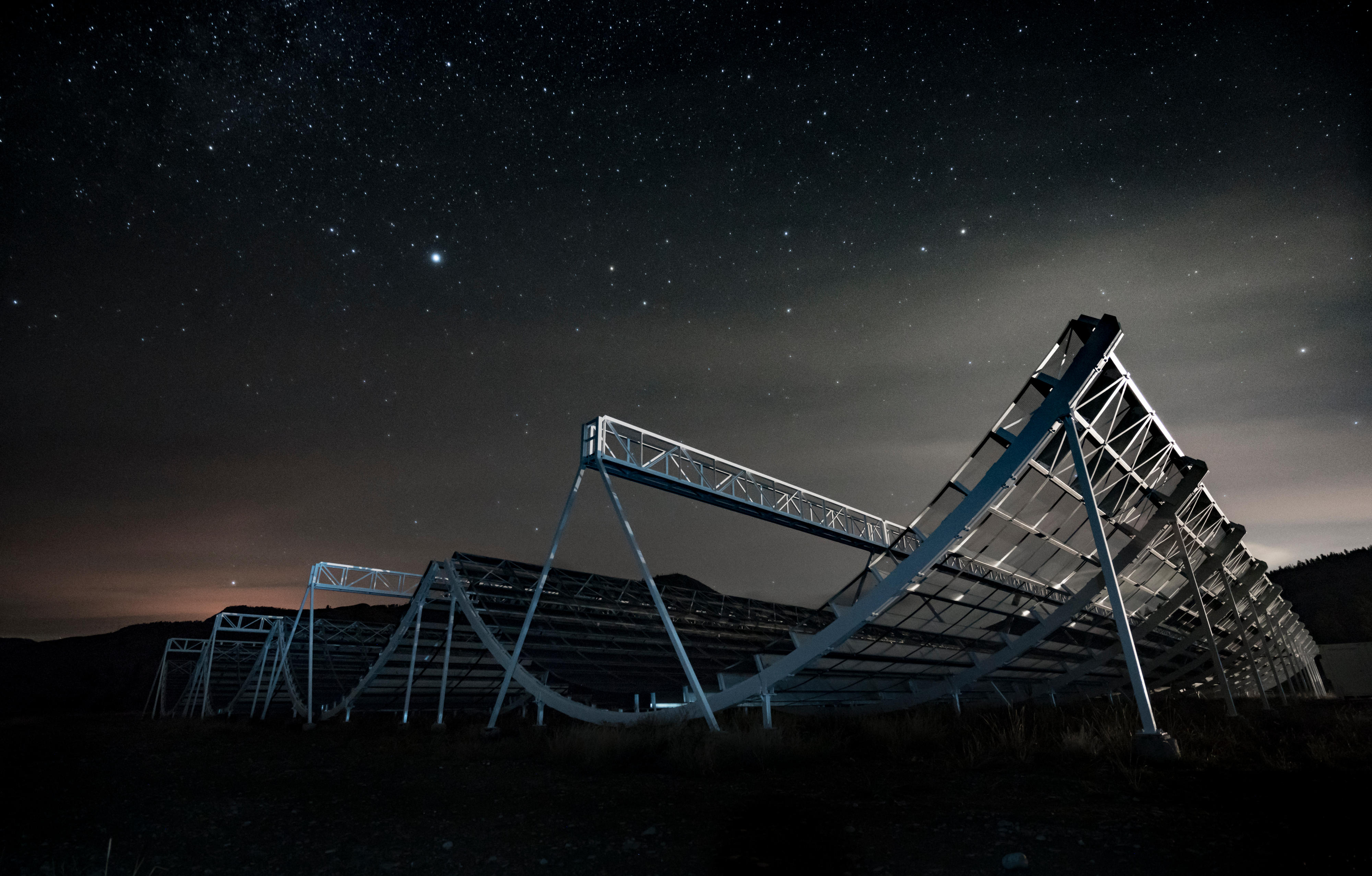 CHIME Telescope at the Dominion Radio Astrophysical Observatory in British Columbia