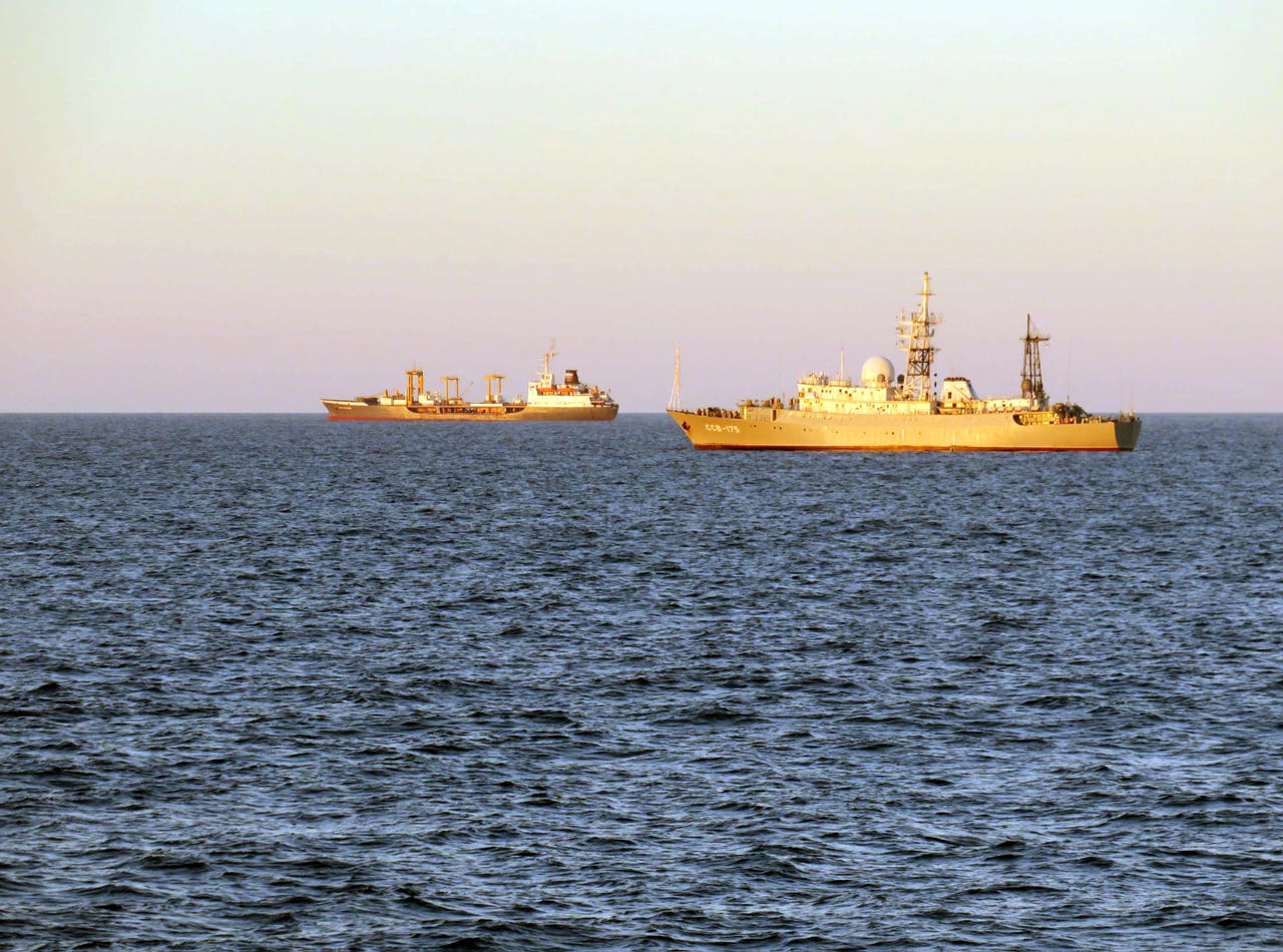 Royal Navy warship monitors Russian ships in UK waters The Northern Echo