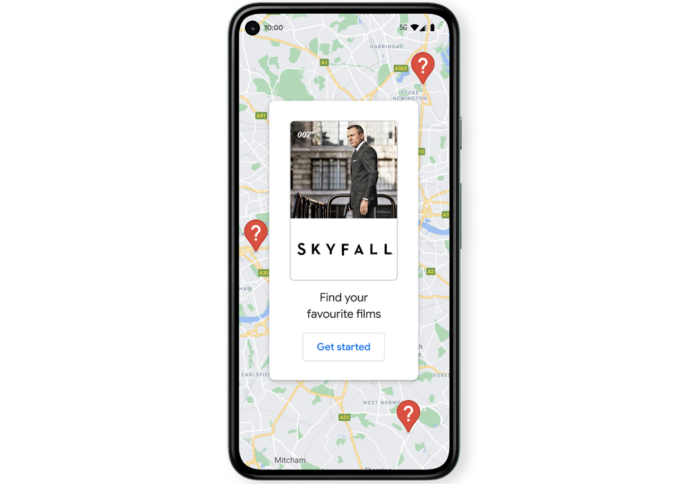 Movies will be scattered across Google Maps for users to find later this month