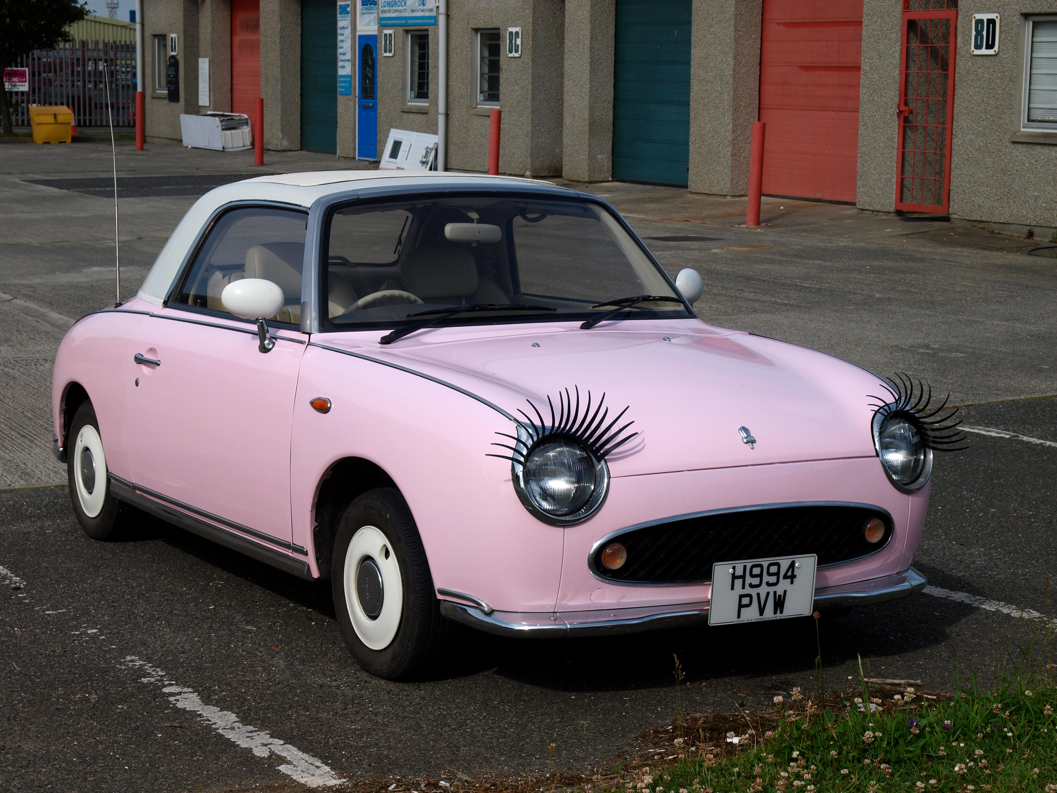 Pink Nissan Figaro