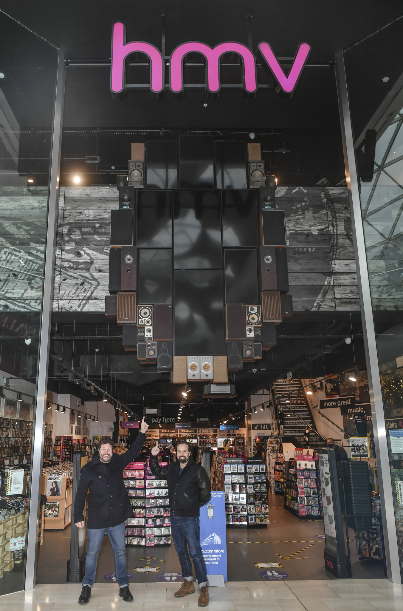 Michael Ball and Alfie Boe at HMV in the Westfield shopping centre