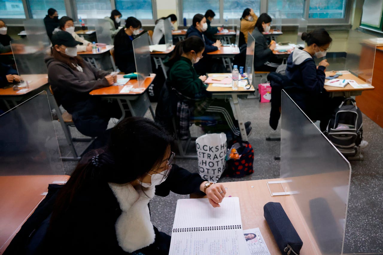 South Korea holds national university entrance exam amid rising Covid