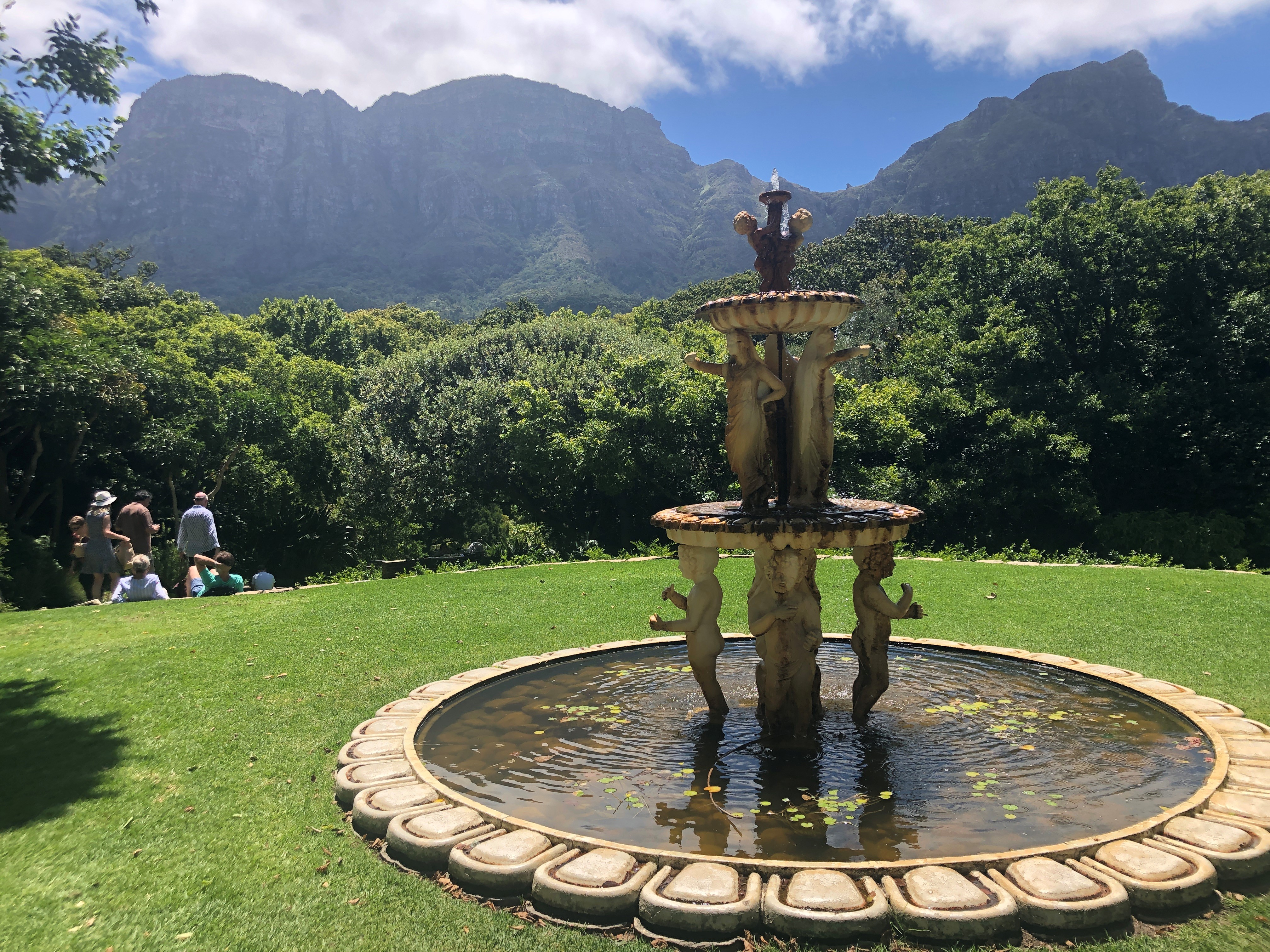 The gardens of the Vineyard Hotel where both teams are based.