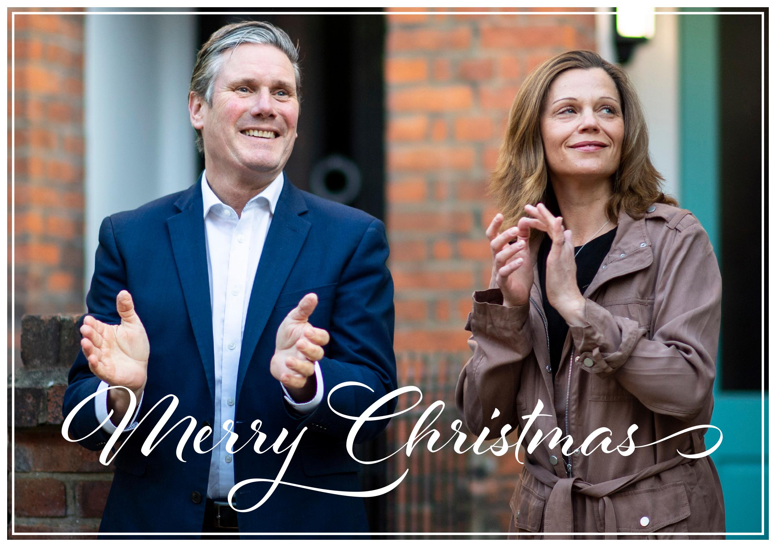 Keir Starmer Christmas card 2020