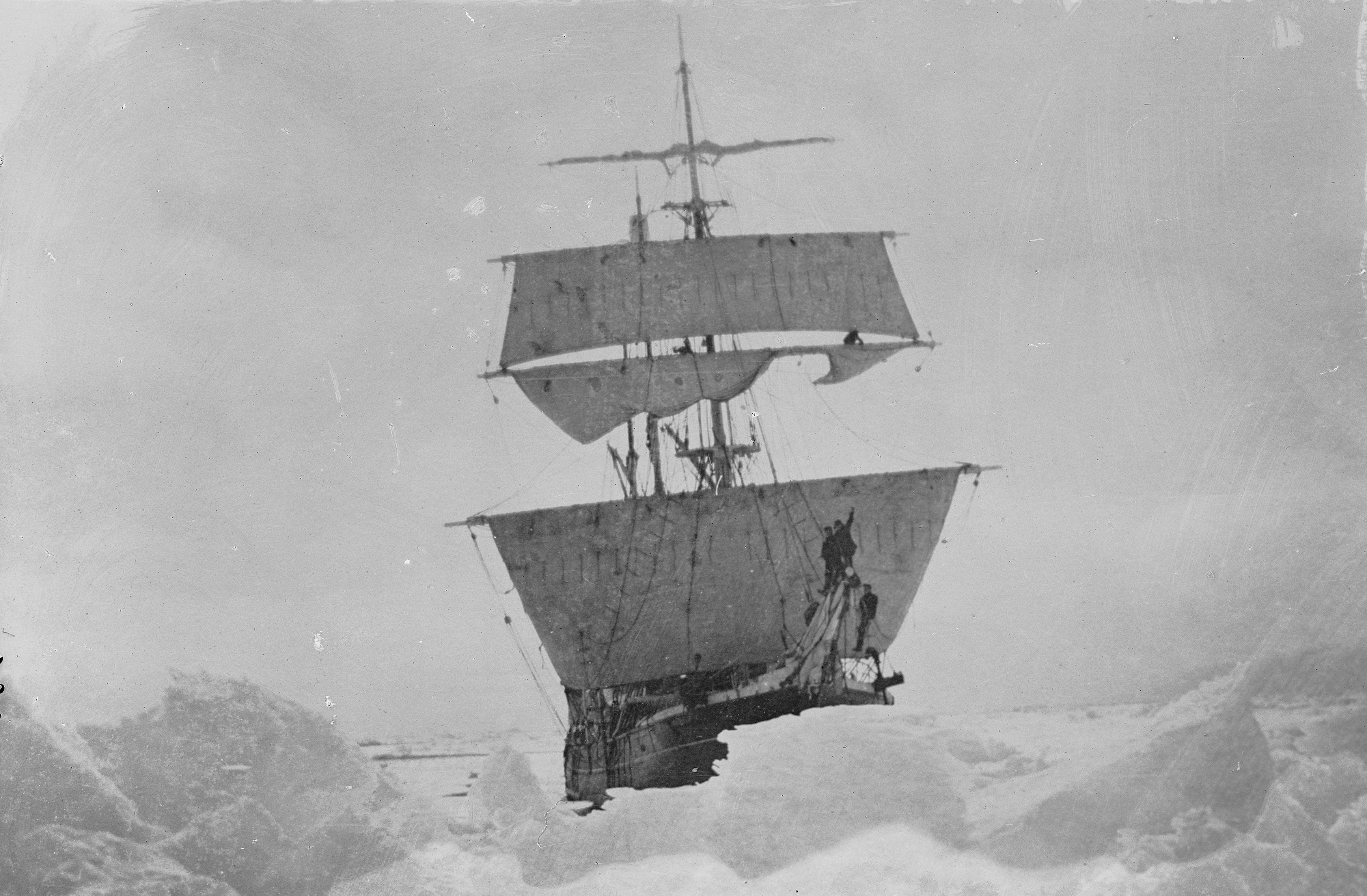 The expedition was named after their ship, Nimrod. (Scott Polar Research Institute, University of Cambridge/ PA)