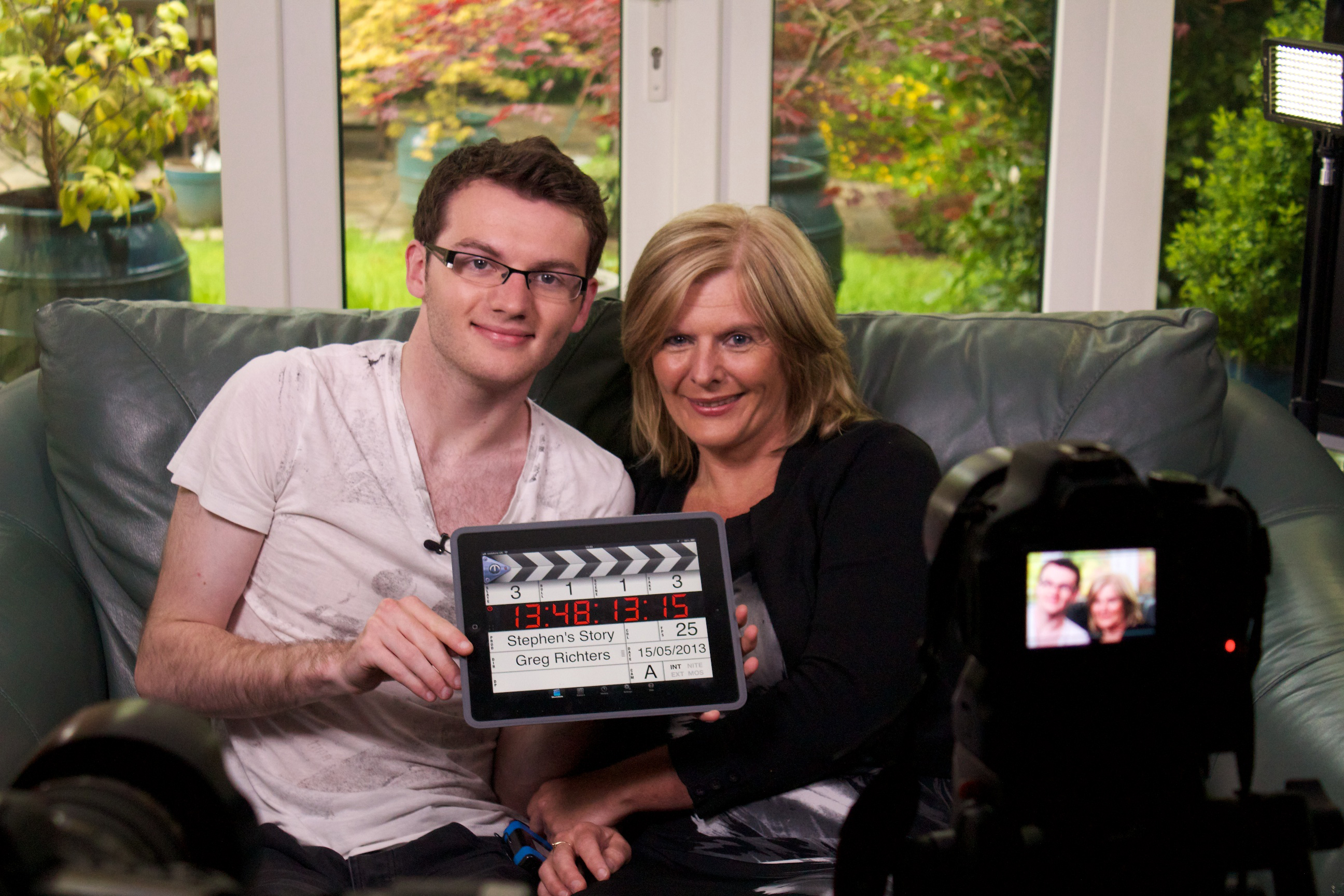 Stephen Sutton with his mother Jane Sutton 