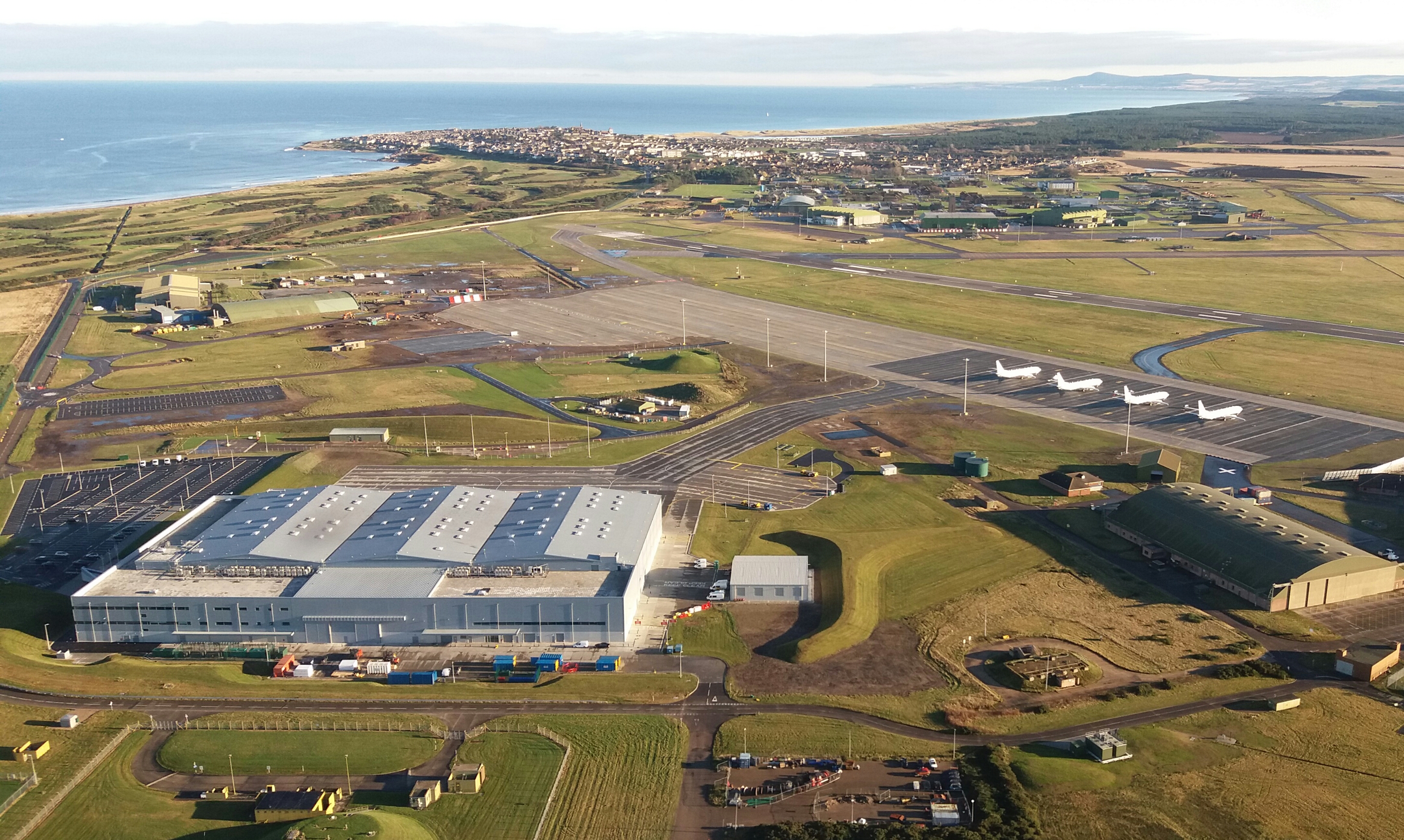 Aerial view of RAF Lossiemouth