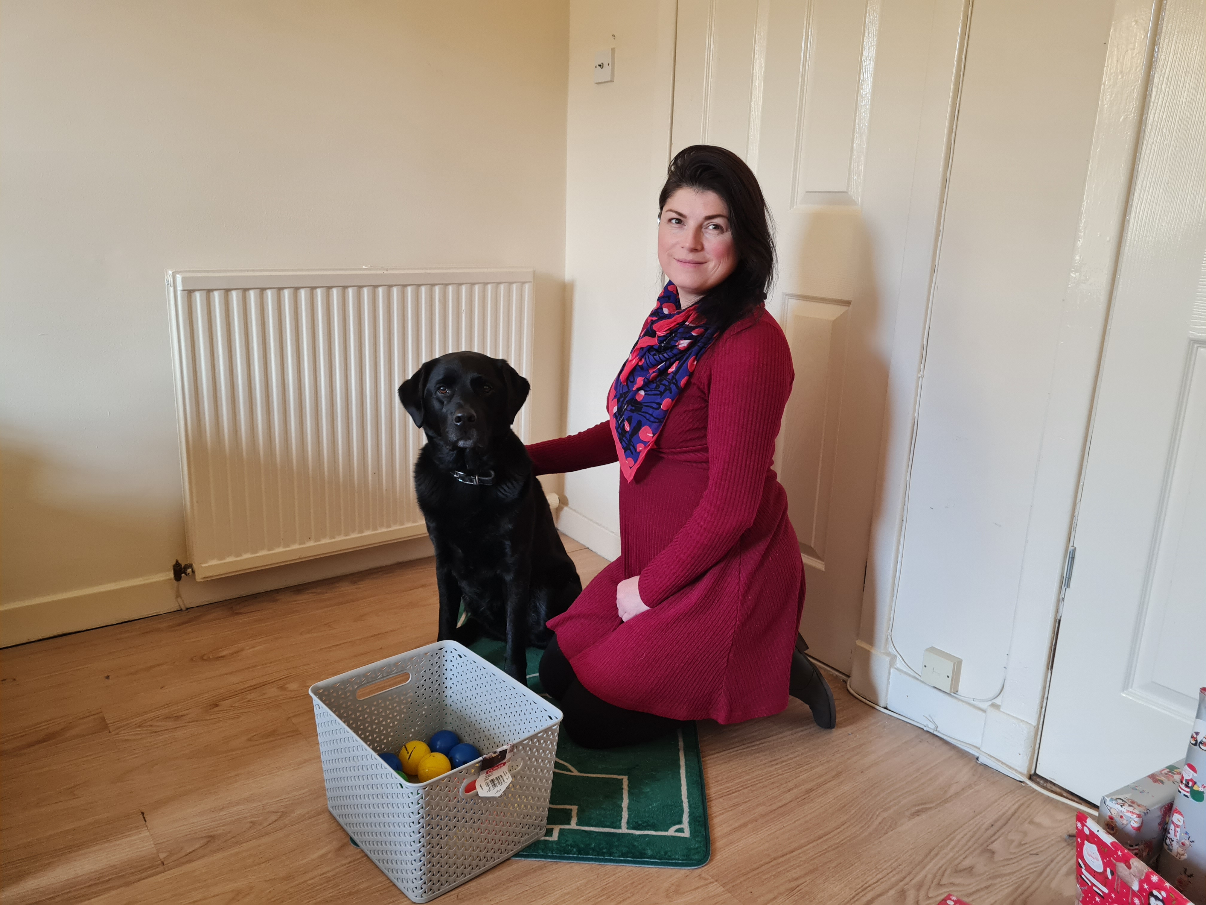 Carla Haizelden and Billy the dog 