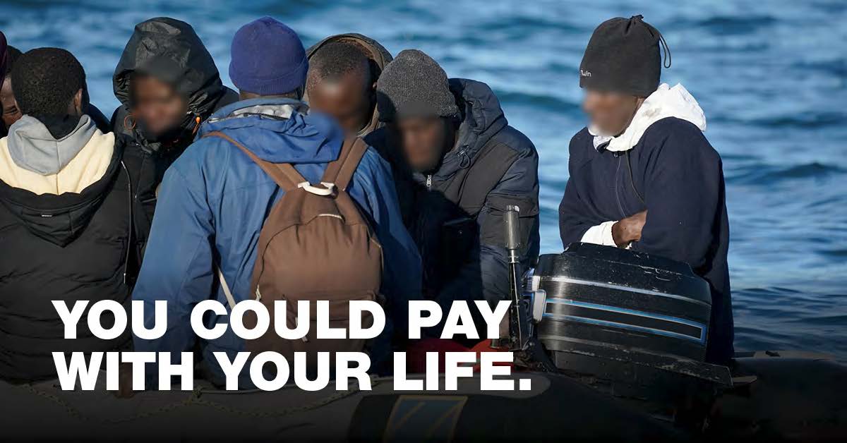 One of the ads migrants will see on social media