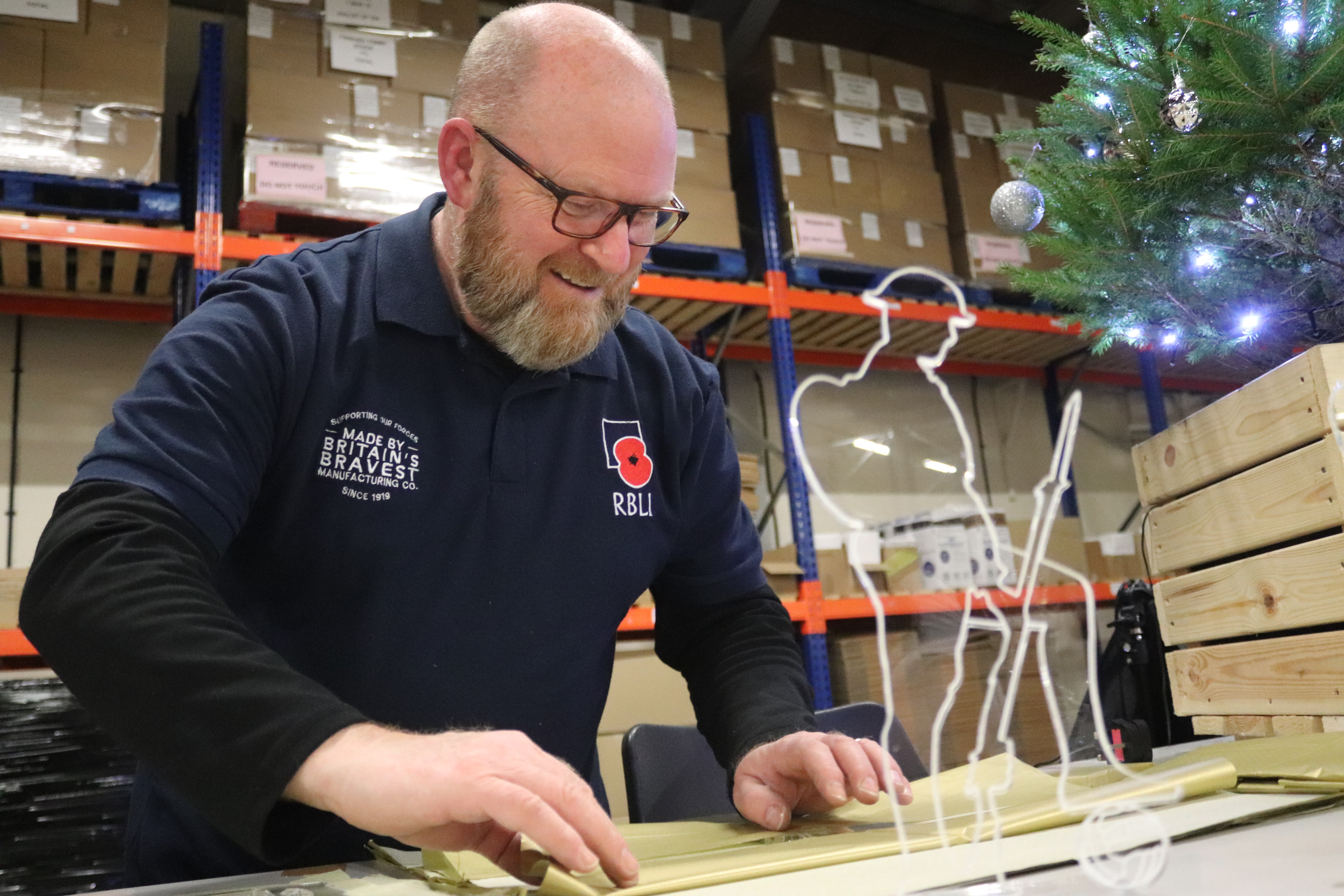 Veteran Tim Brown leads RBLI's factory's fulfilment department 