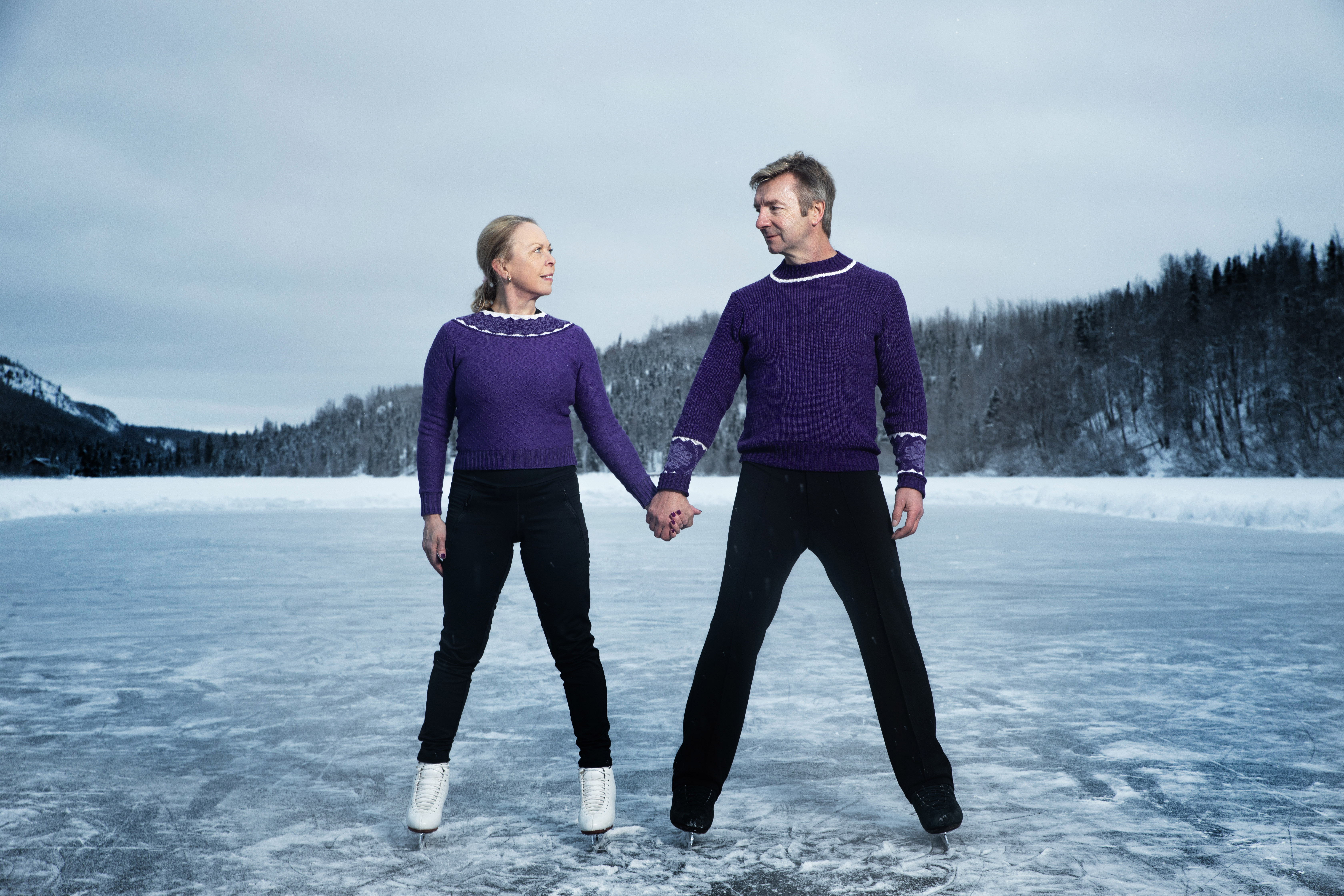 Undated ITV Handout Photo from Dancing on Thin Ice with Torvil & Dean. Pictured: Jayne Torvill & Christopher Dean. See PA Feature SHOWBIZ TV Quickfire Dean. Picture credit should read: ©ITV/Kudos. 
