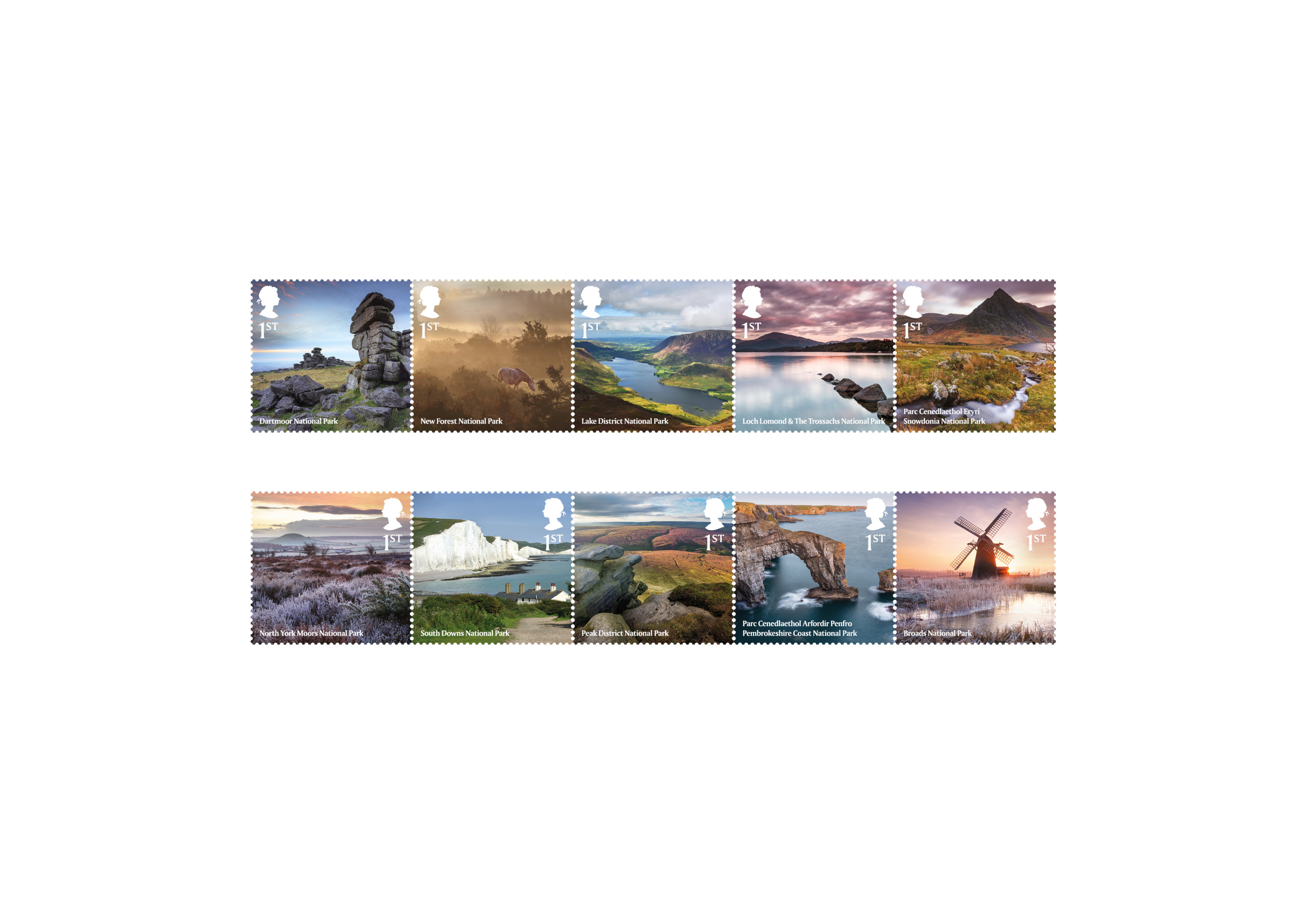 The 10 new stamps