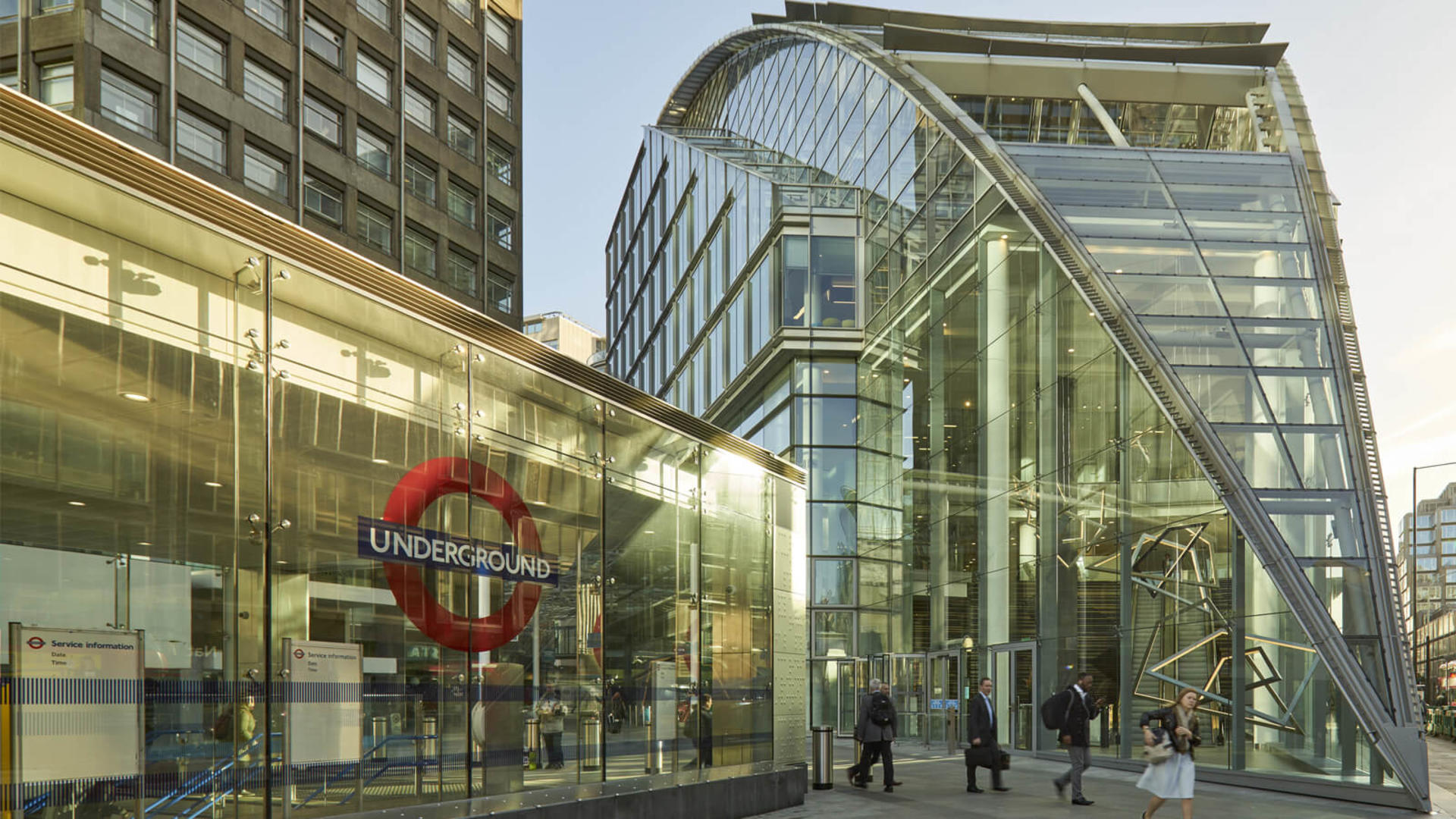 Outside Victoria tube station