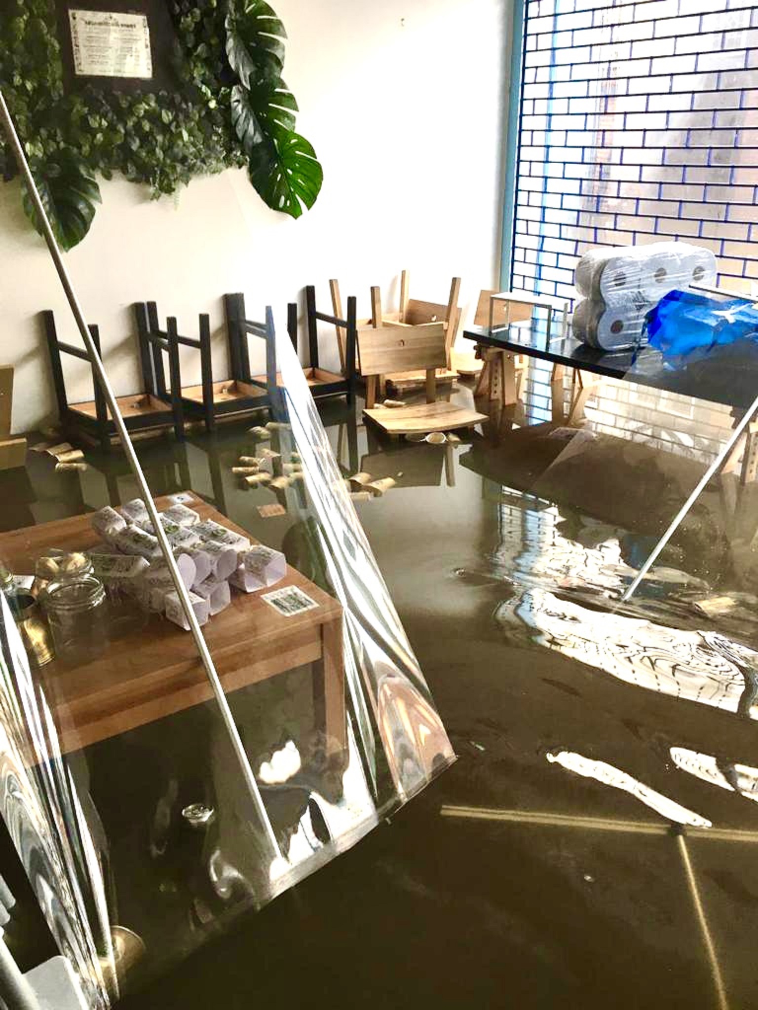 Northwich Coffee Shop Abda's was hit by flooding
