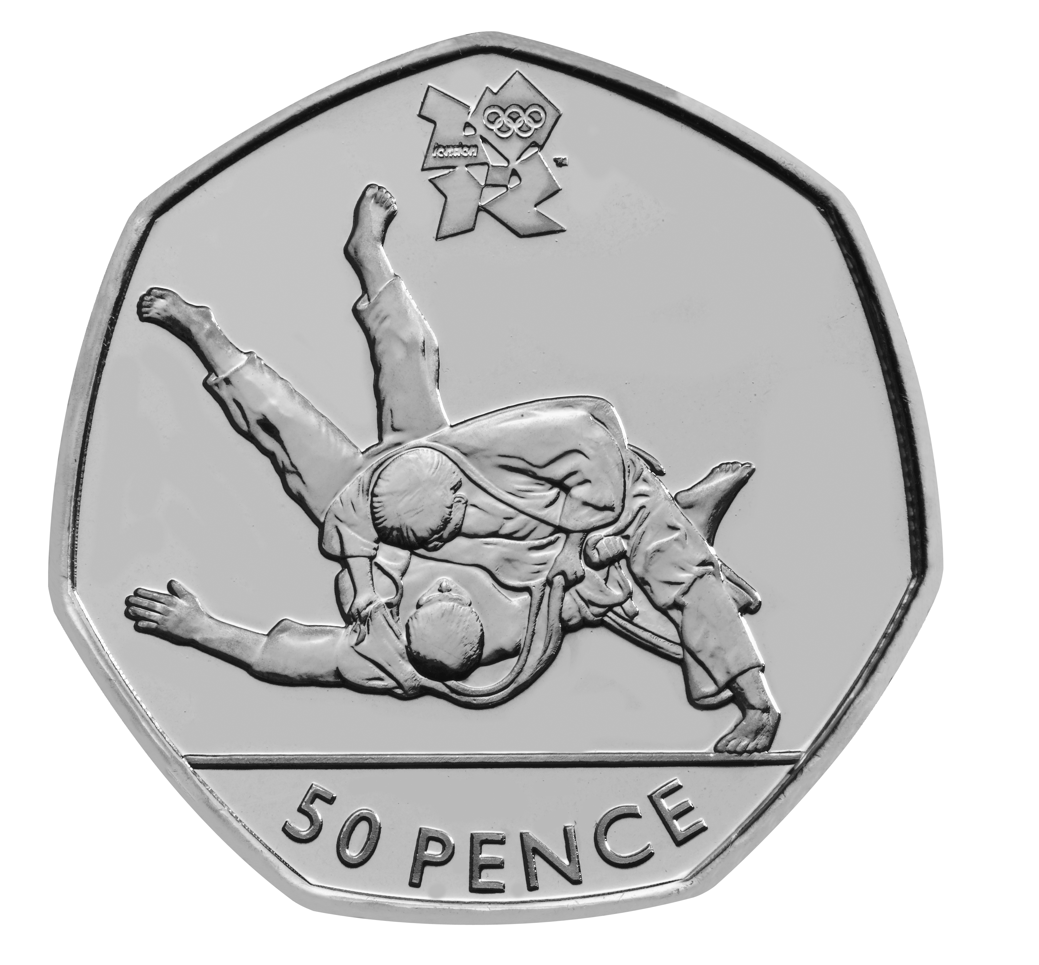 A Judo-themed 50p