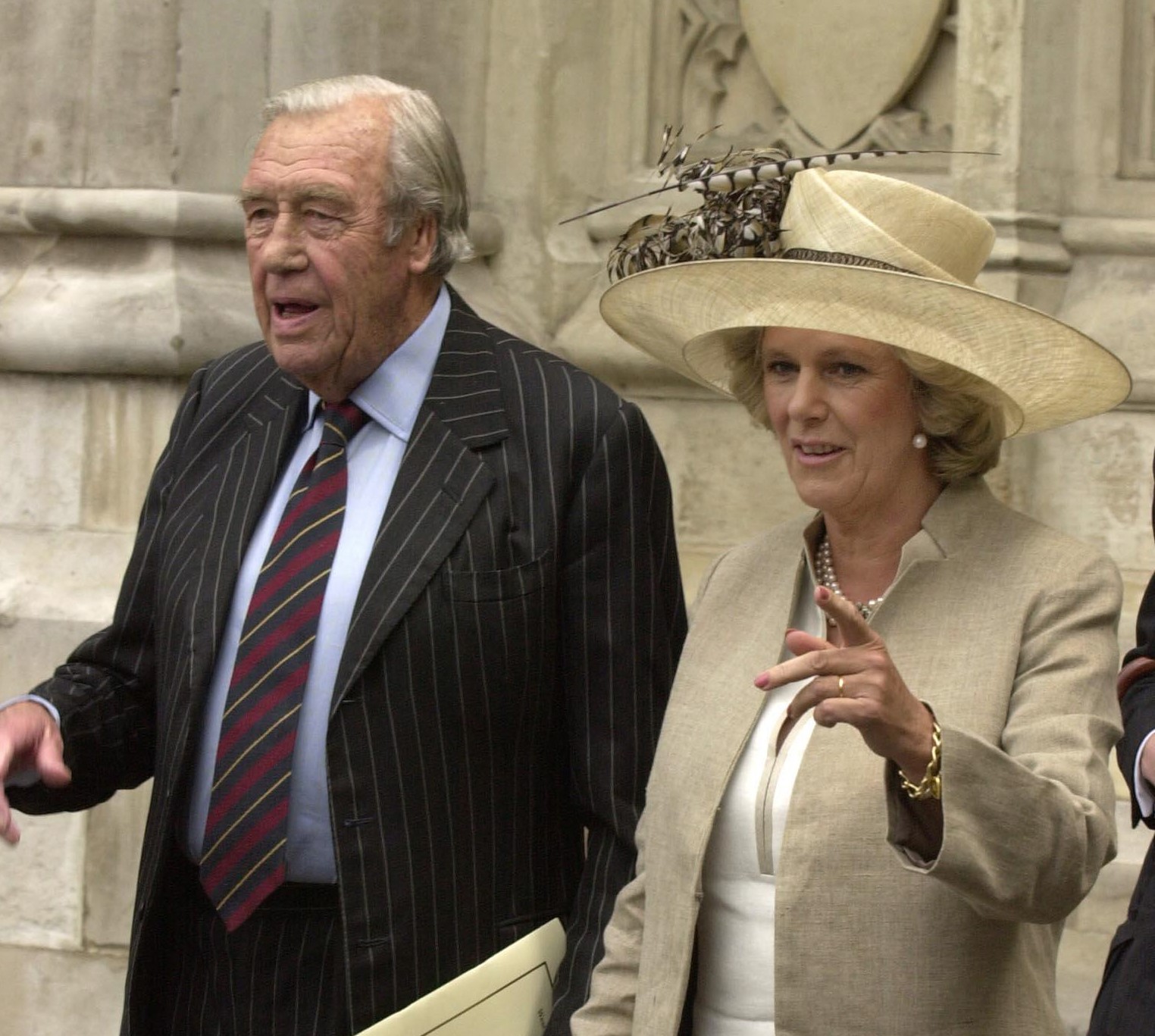 Camilla with her father Major Bruce Shand 